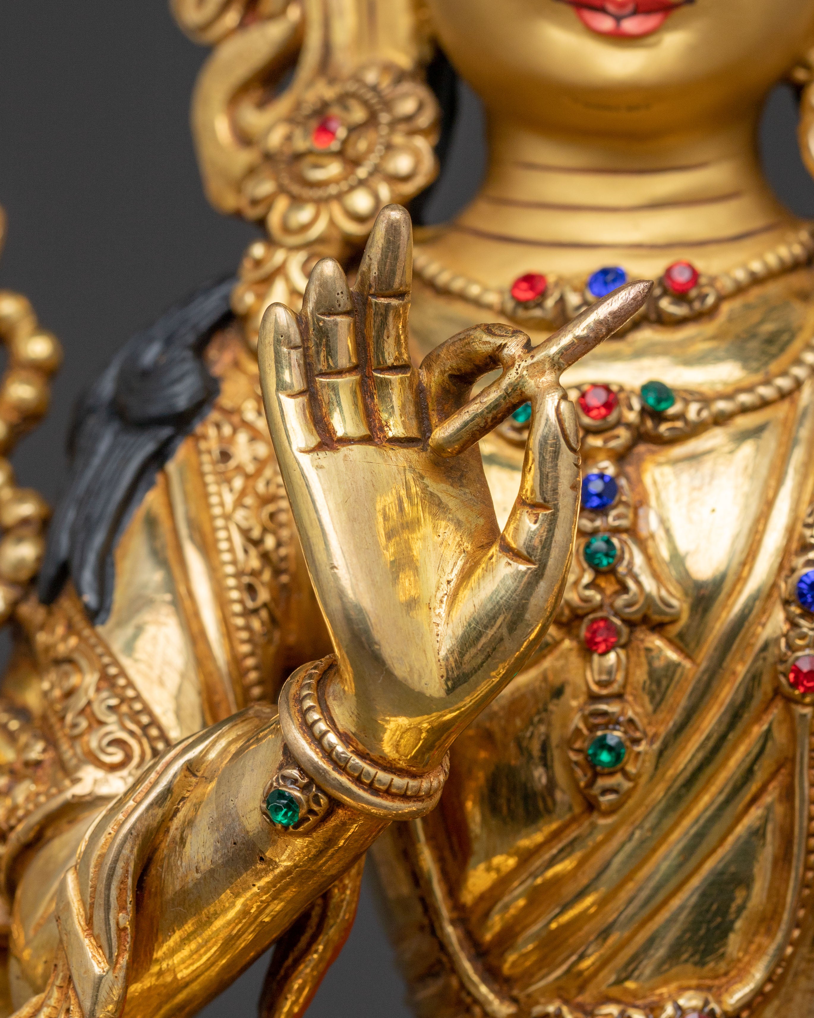 Golden Prajnaparamita Statue | Meditational Decor