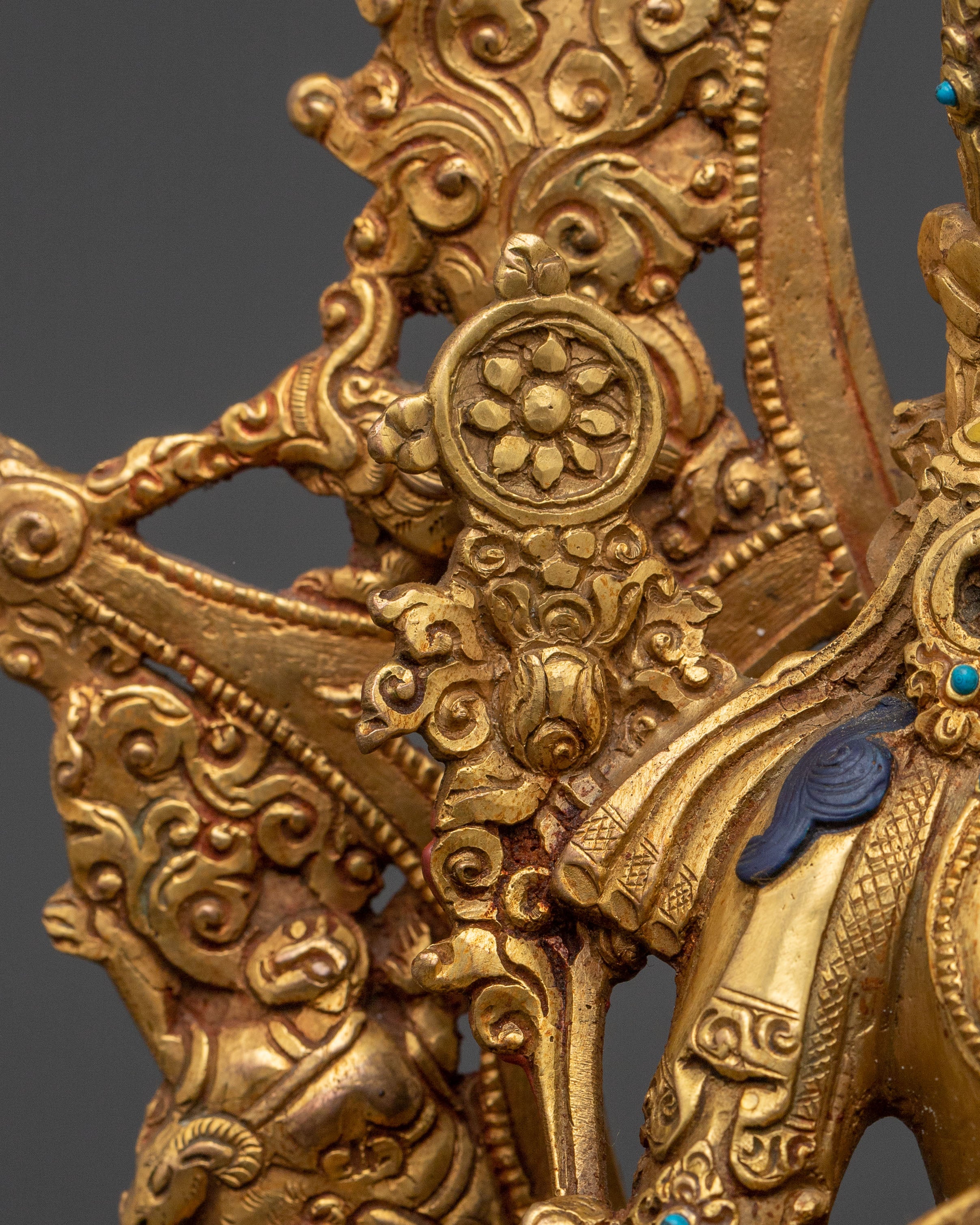 Maitreya Buddha Future Hope Statue | 24K Gold Gilded Future Buddha Sculpture
