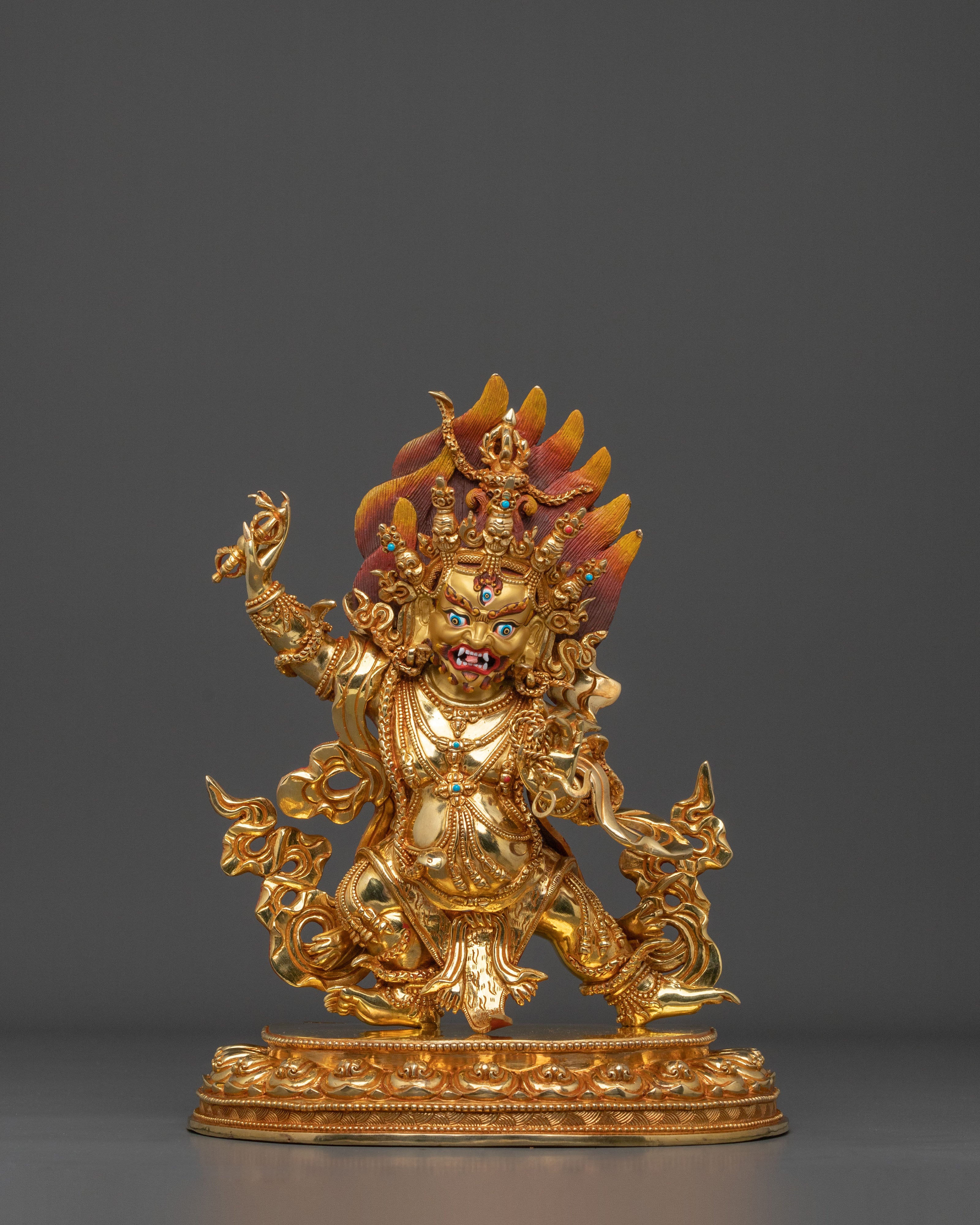 Handcrafted Vajrapani Figurine | Tibetan Buddhist Protector Deity Statue