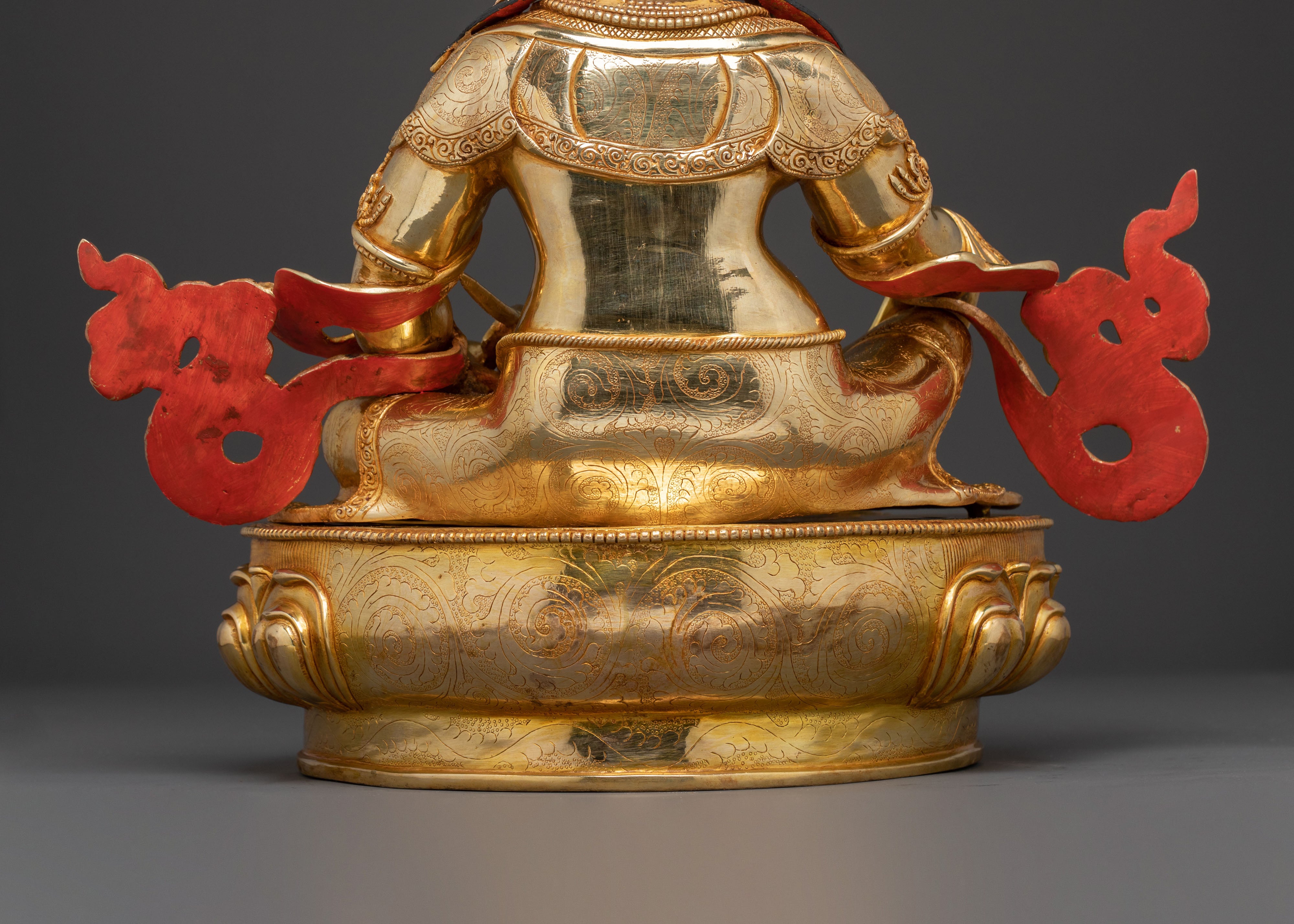 Golden Dzambhala Handcrafted Statue | Buddhist Decor