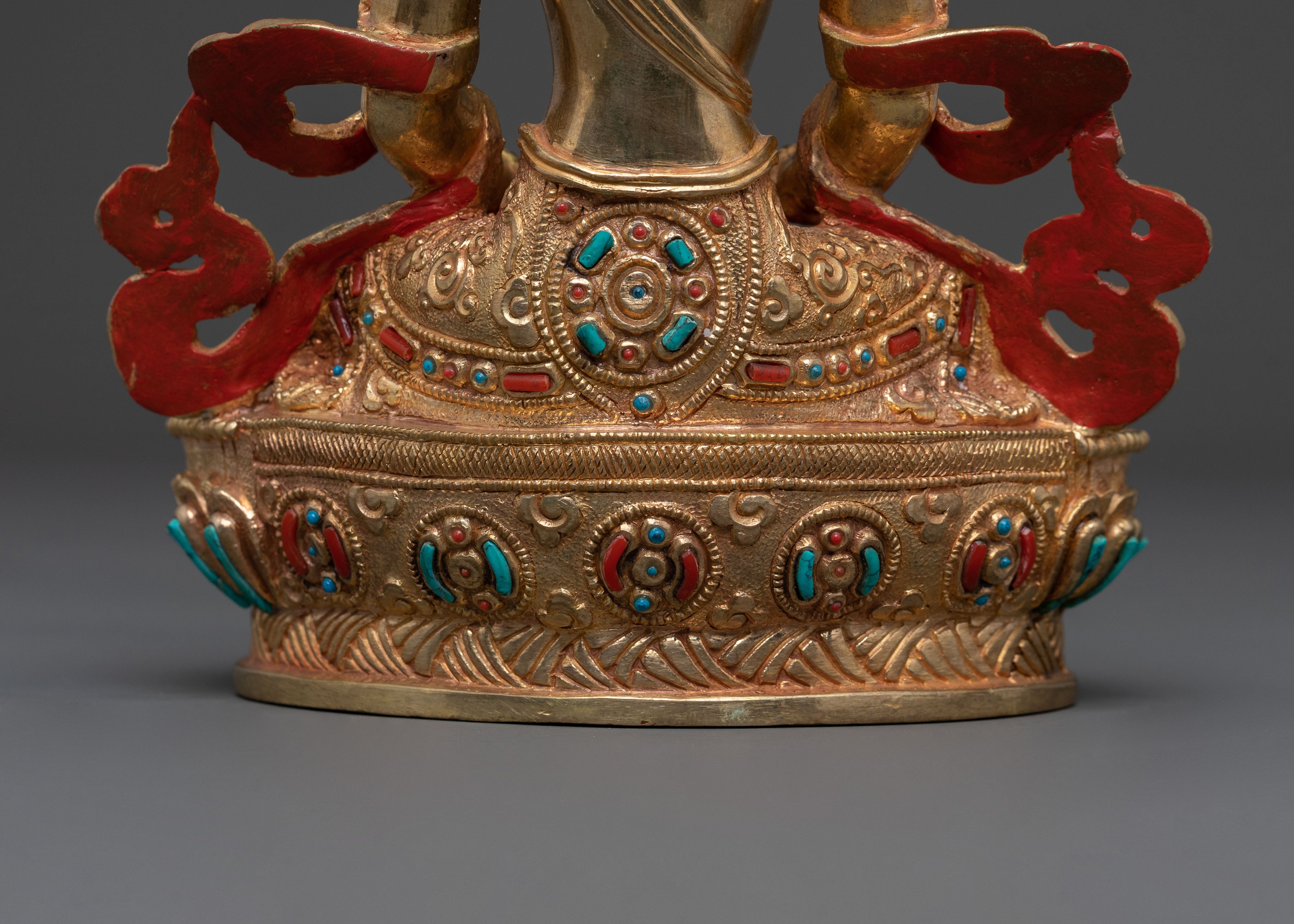 Amitayus Spiritual Statue | 24K Gold Gilded