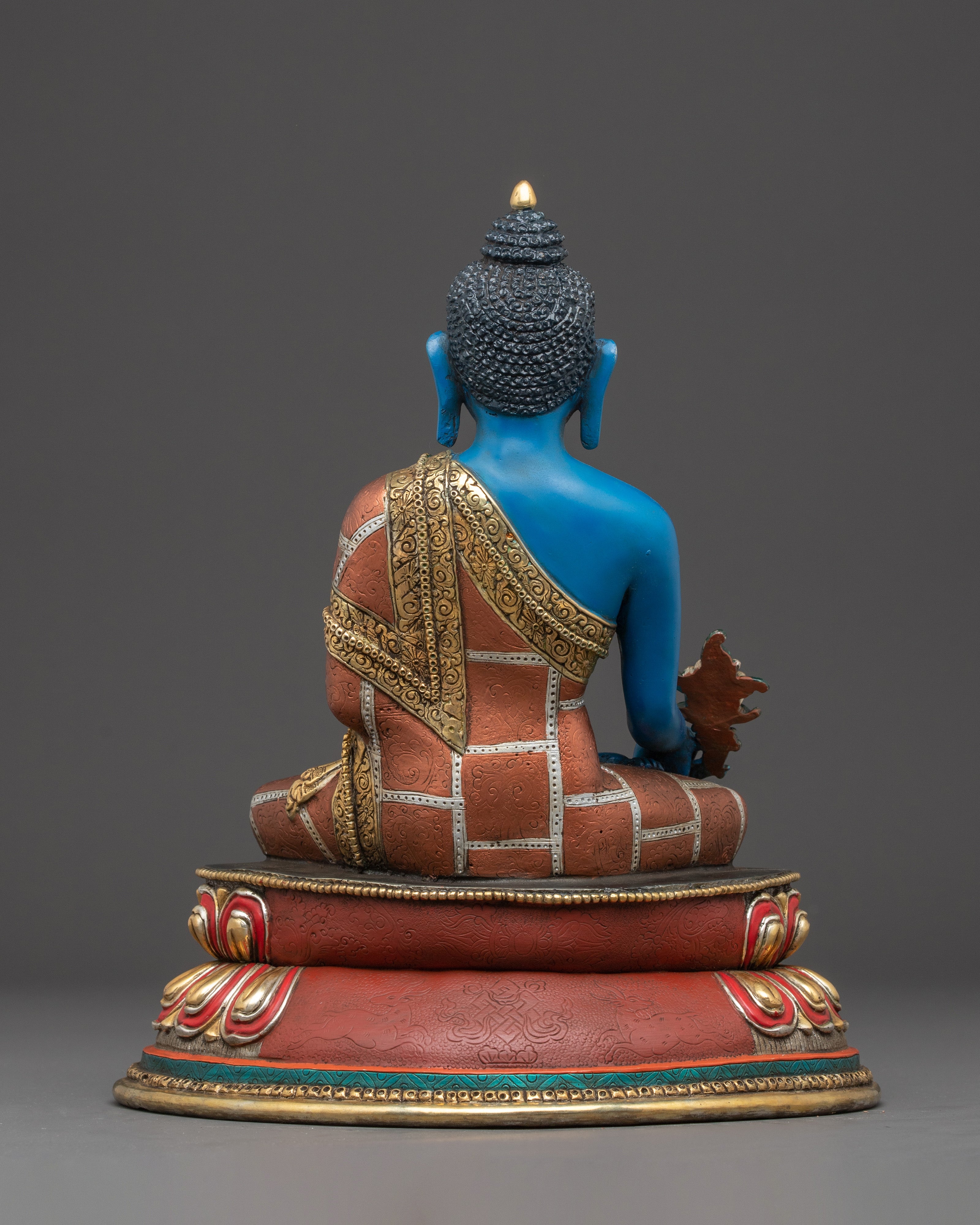 Medicine Buddha Promote Recovery and Longevity Statue | Traditional Himalayan Art