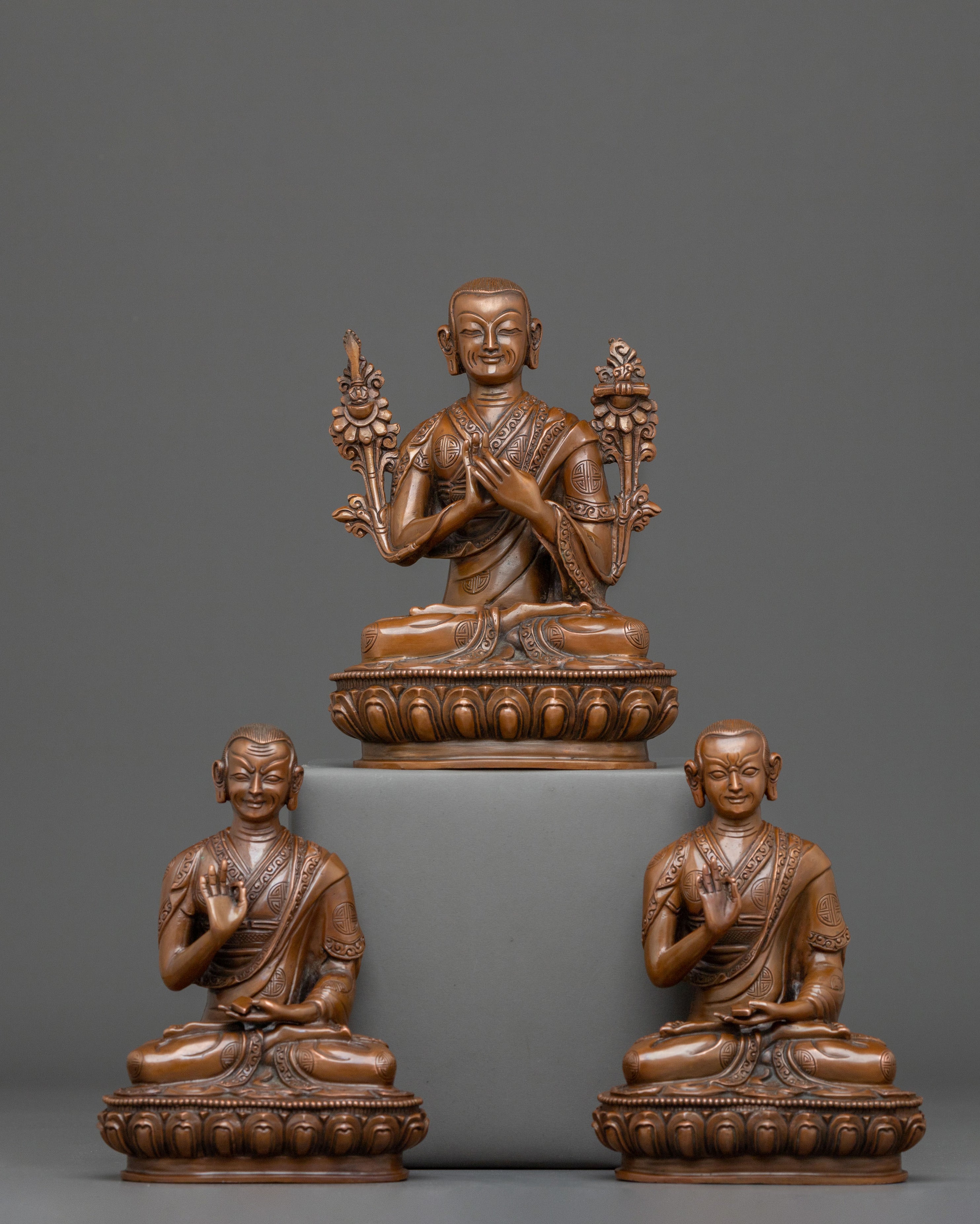 Tsongkhapa Sacred Statue Collection with Disciples