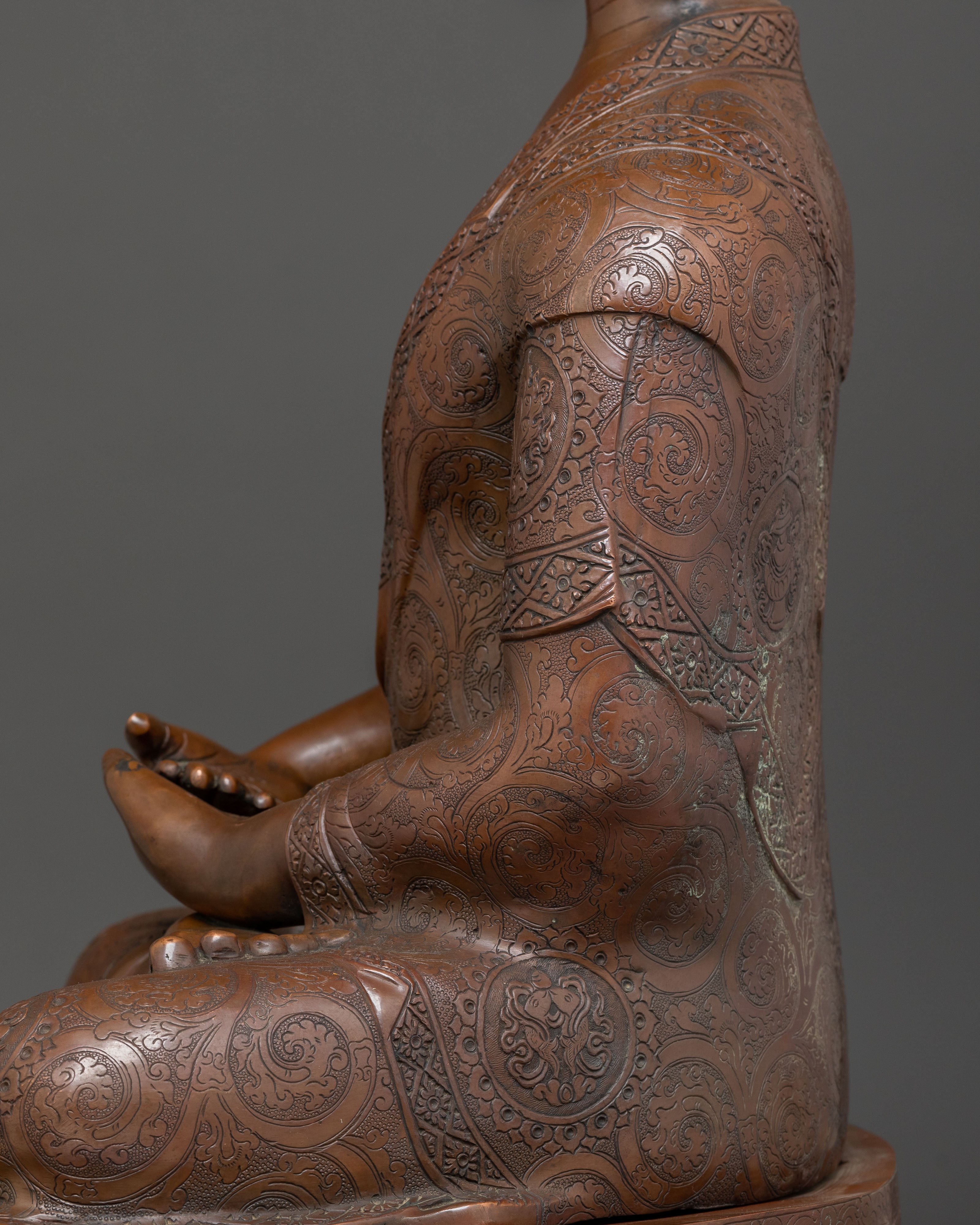 Blessing Amitabha Buddha Statue | Oxidized Copper Art