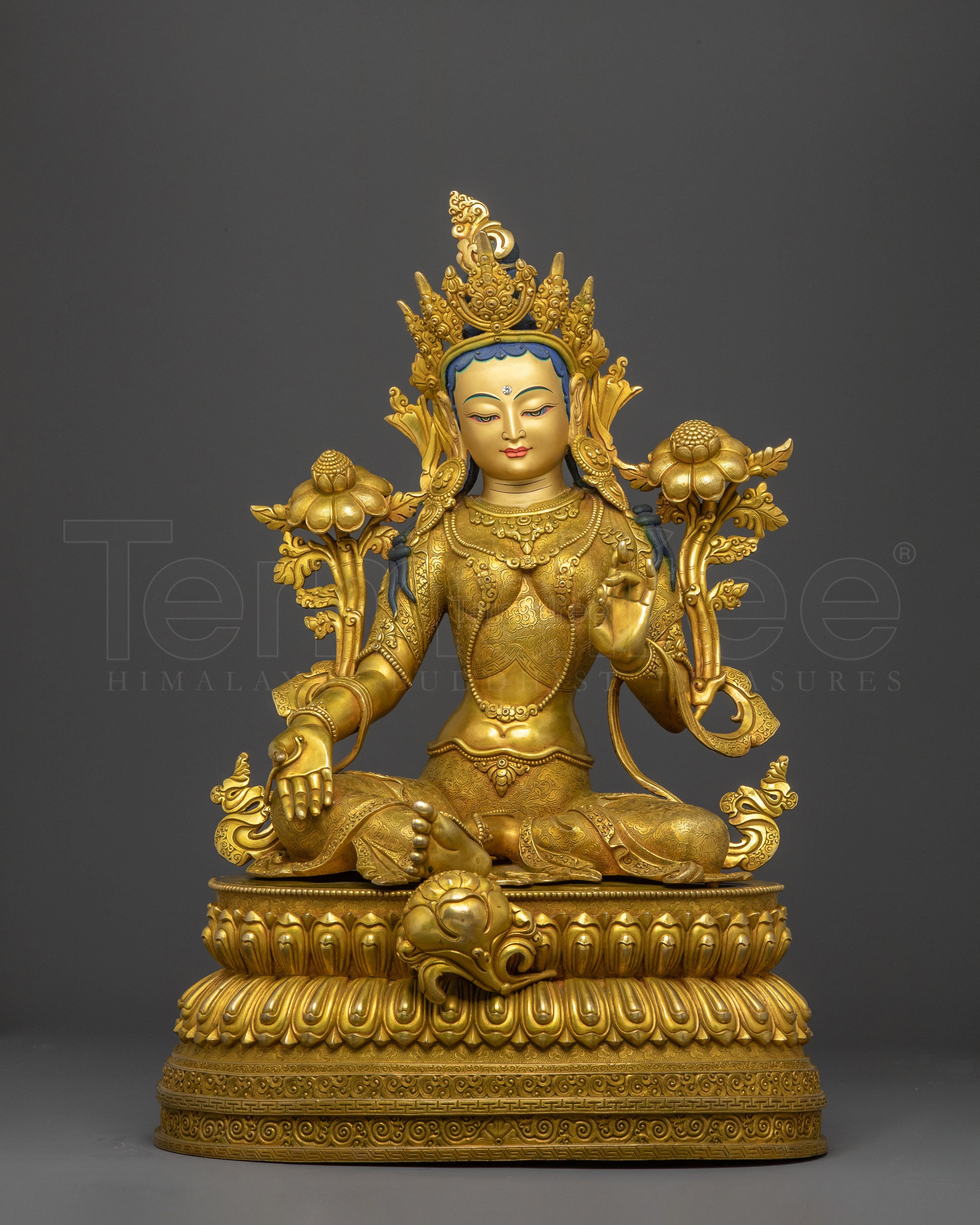Green Tara Statue