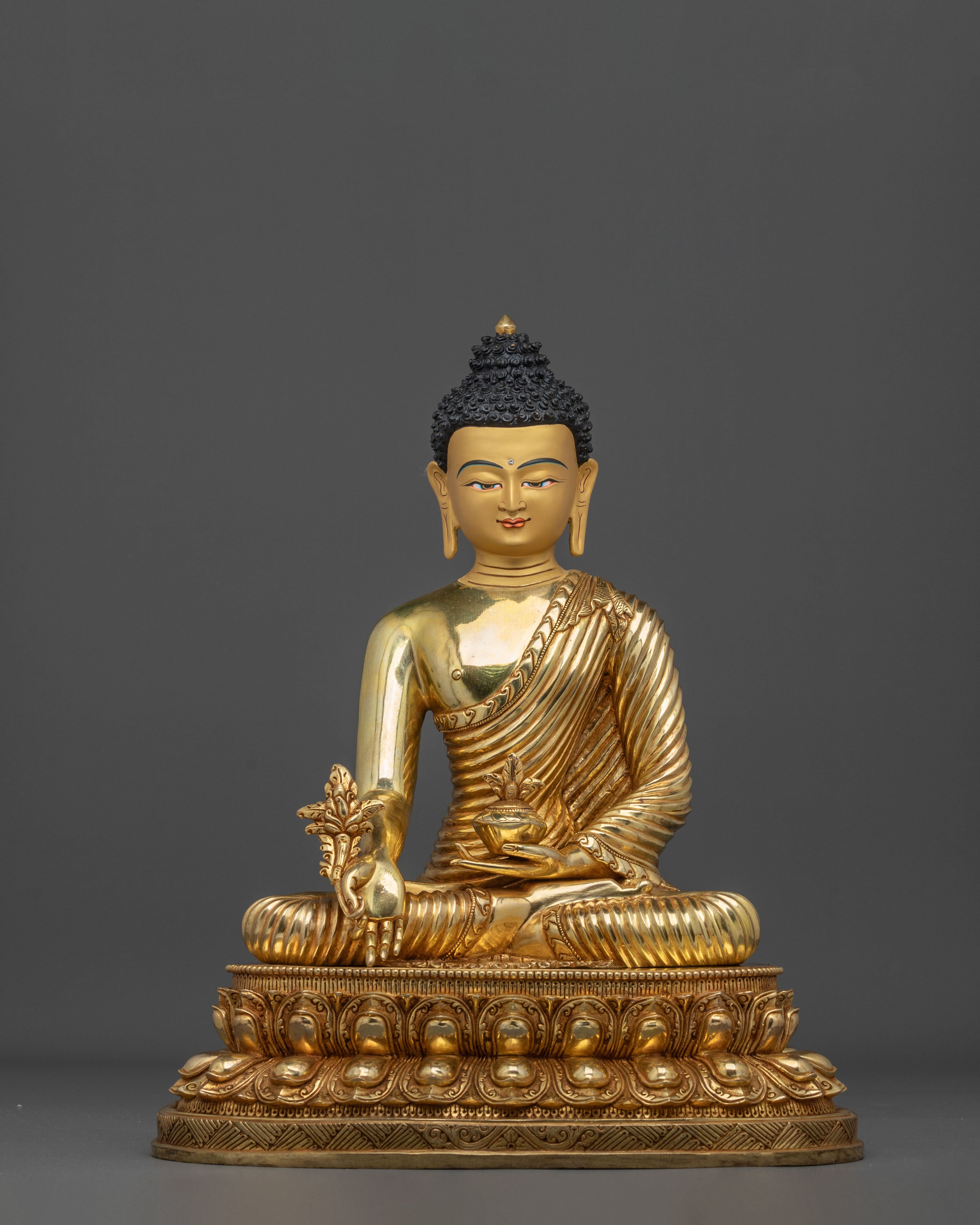 Healing Buddha "Bhaishajyaguru" Sculpture | Tibetan Buddhist Shrine