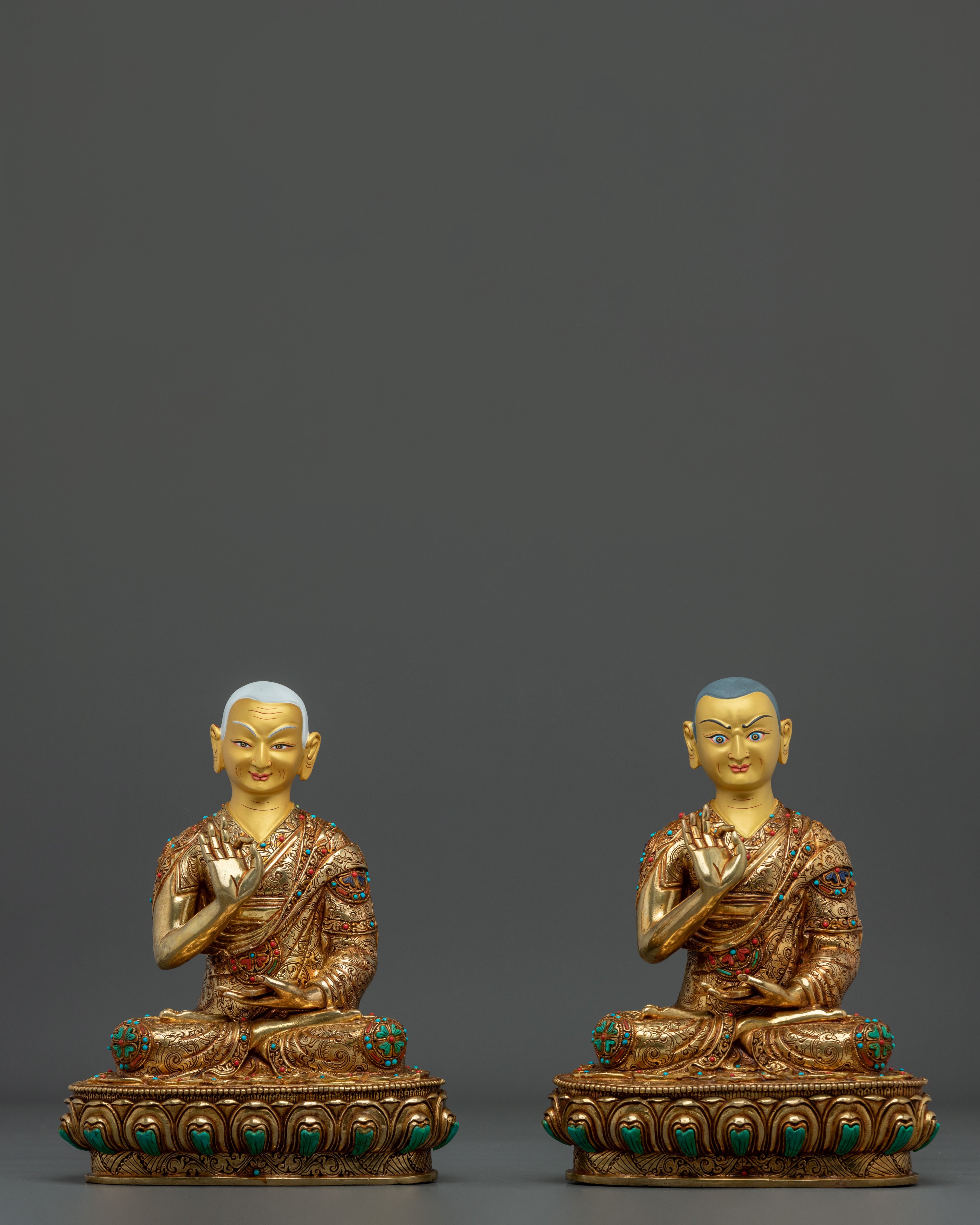 Disciples of Tsongkhapa Sacred Statue | Guardians of the Gelug Lineage