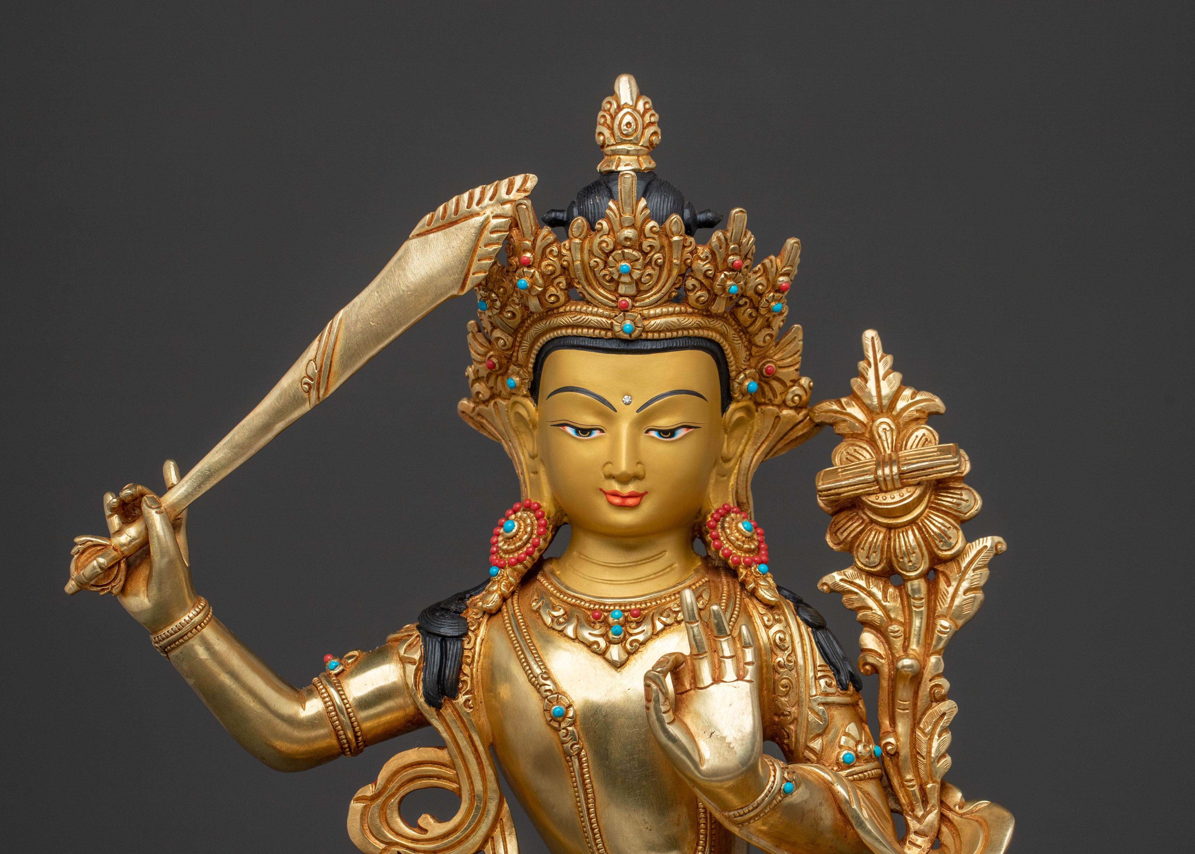 Manjushri Wisdom Statue | Buddhist Altar Decor