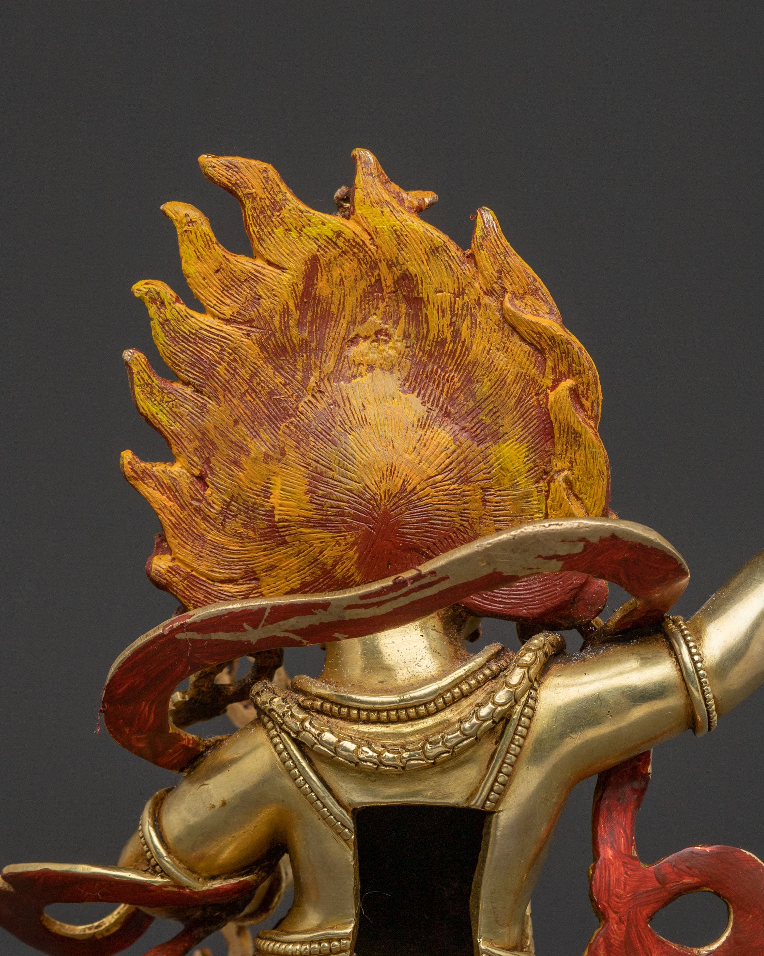 Guardian Vajrapani Golden Statue – Gilded Copper Masterpiece