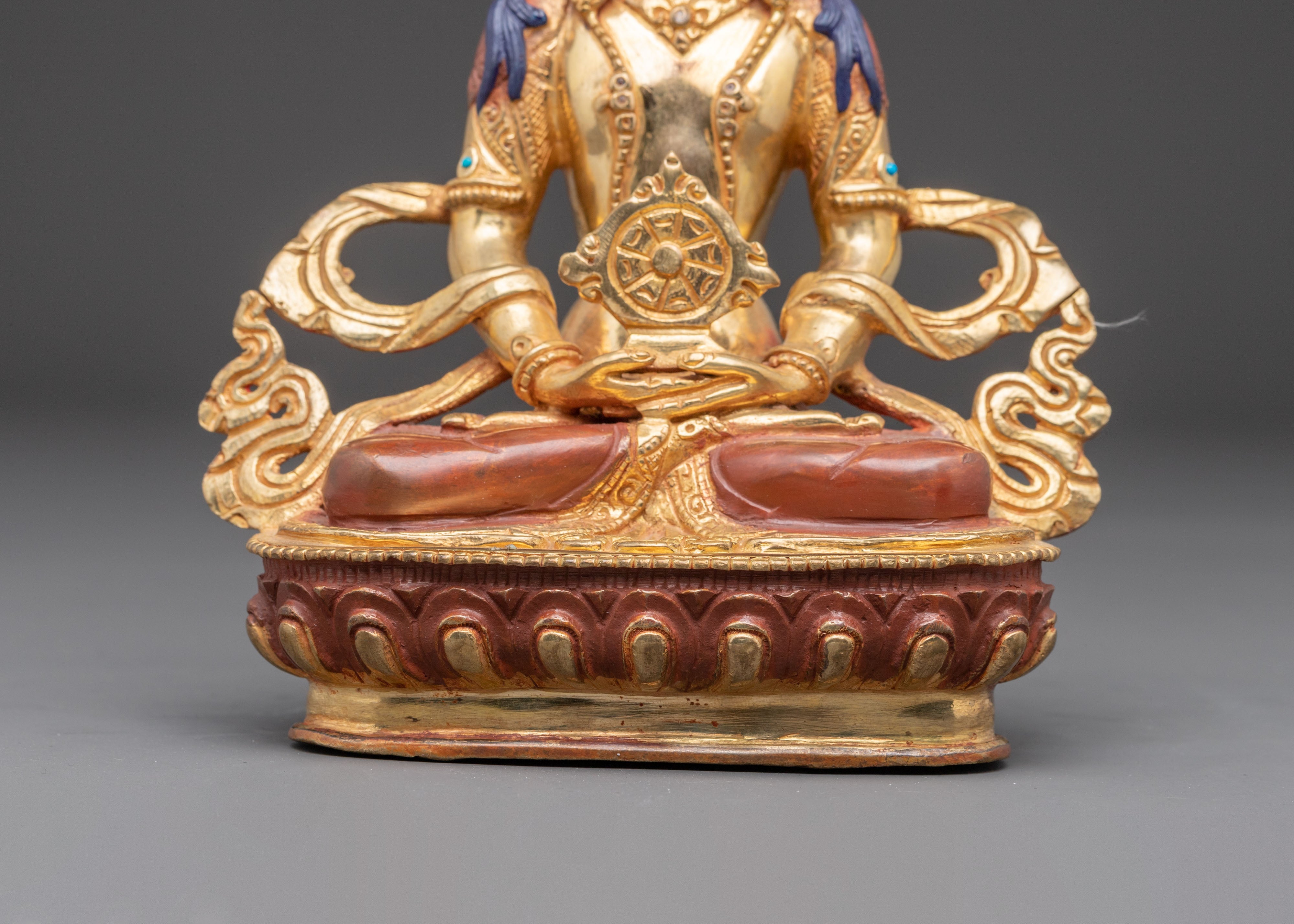 Vairocana Buddha Oxidized Copper Statue | Symbol of Enlightenment