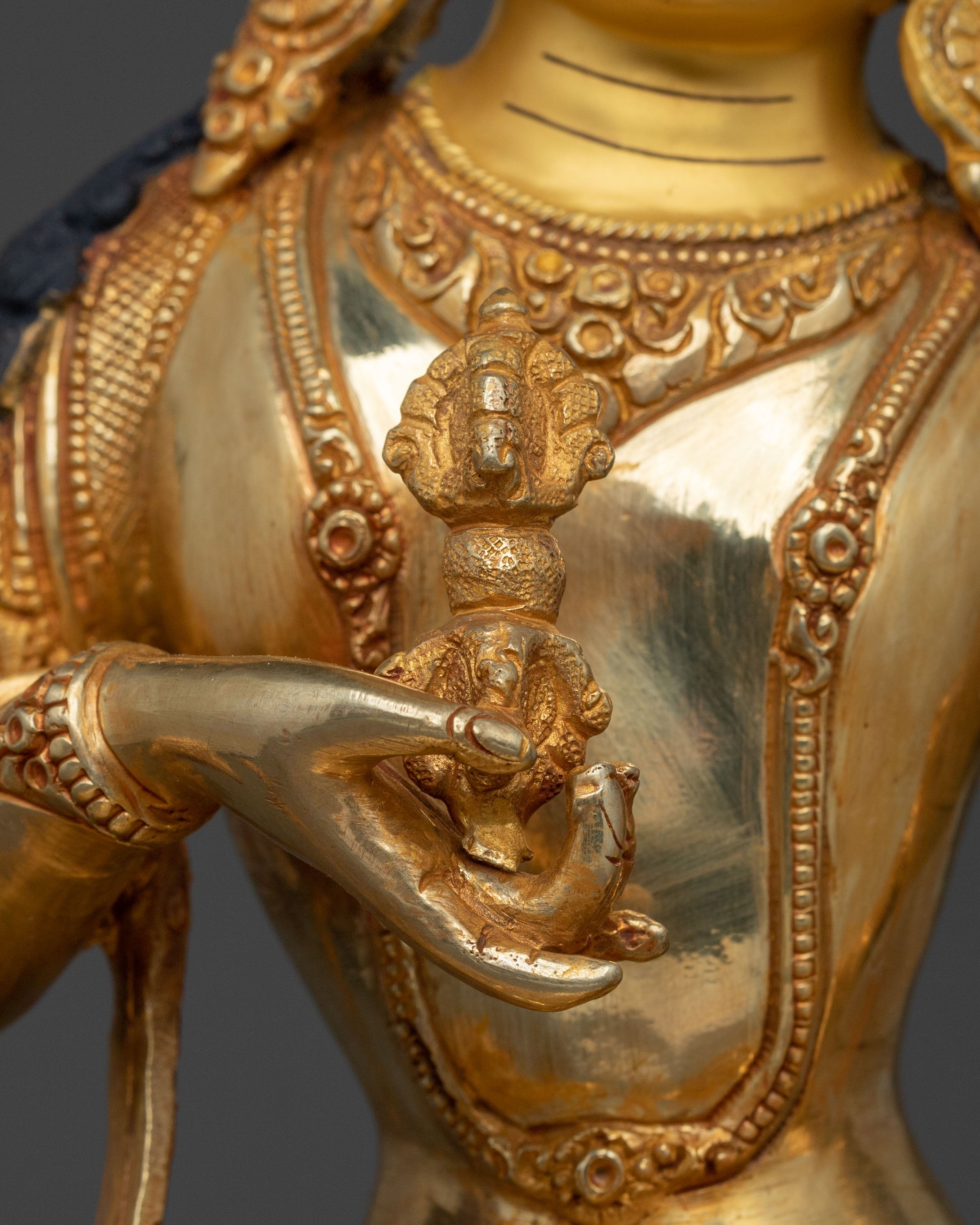 Seated Vajrasattva Statue | Tibetan Buddhist Wisdom Sculpture