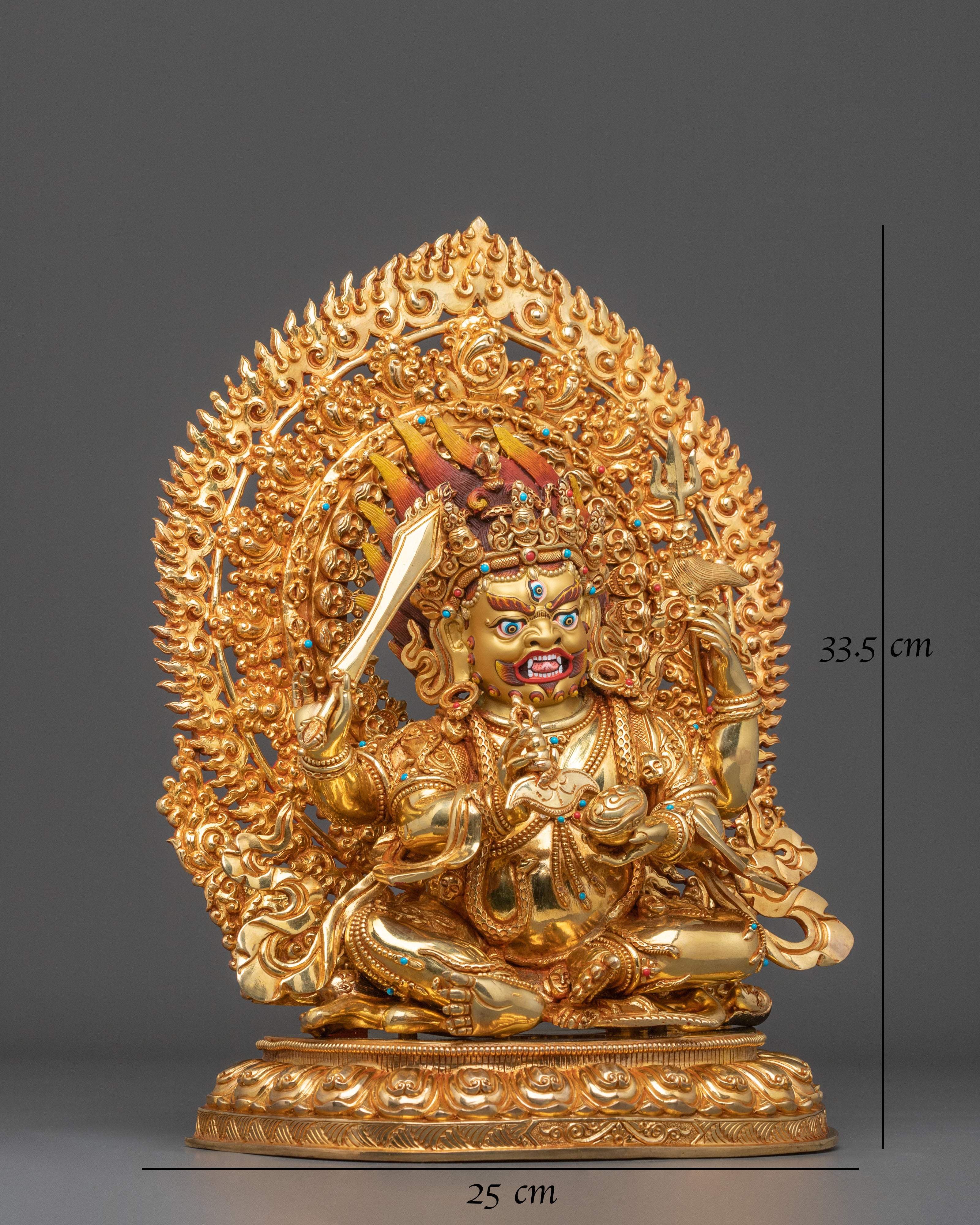 Chaturbhuja Mahakala Statue | Tibetan Buddhist Protector