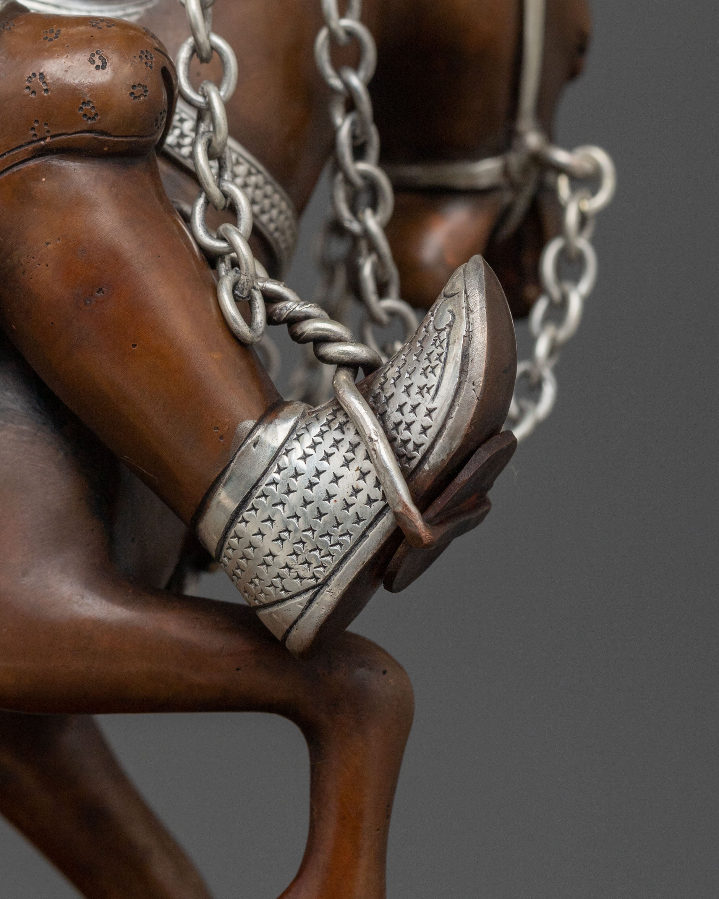 Chimar Sculpture: Handcrafted Silver-Plated Protector