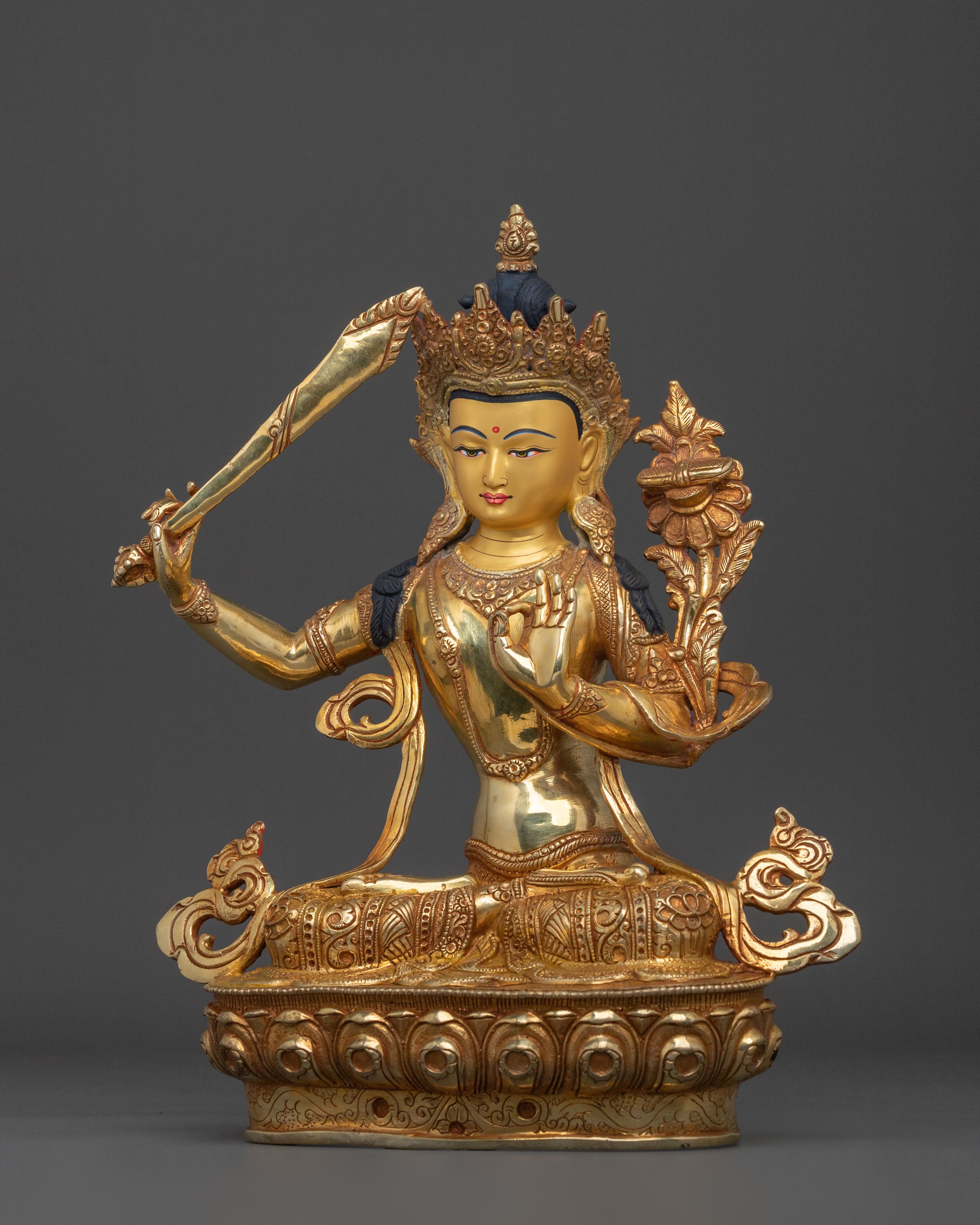 Handcrafted Manjushri Spiritual Statue | Radiant Wisdom