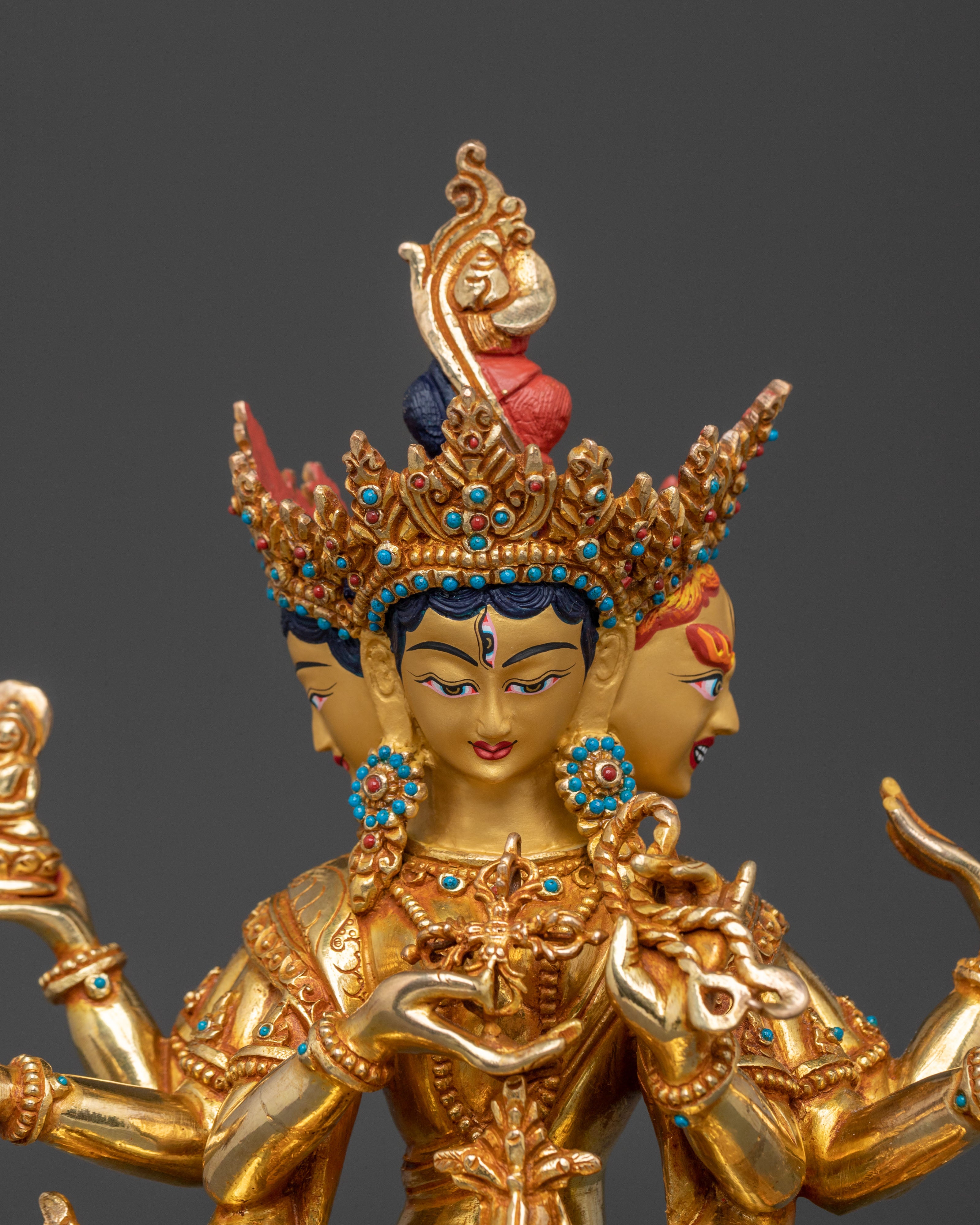 Namgyalma Longevity Statue: 24K Gold Gilded