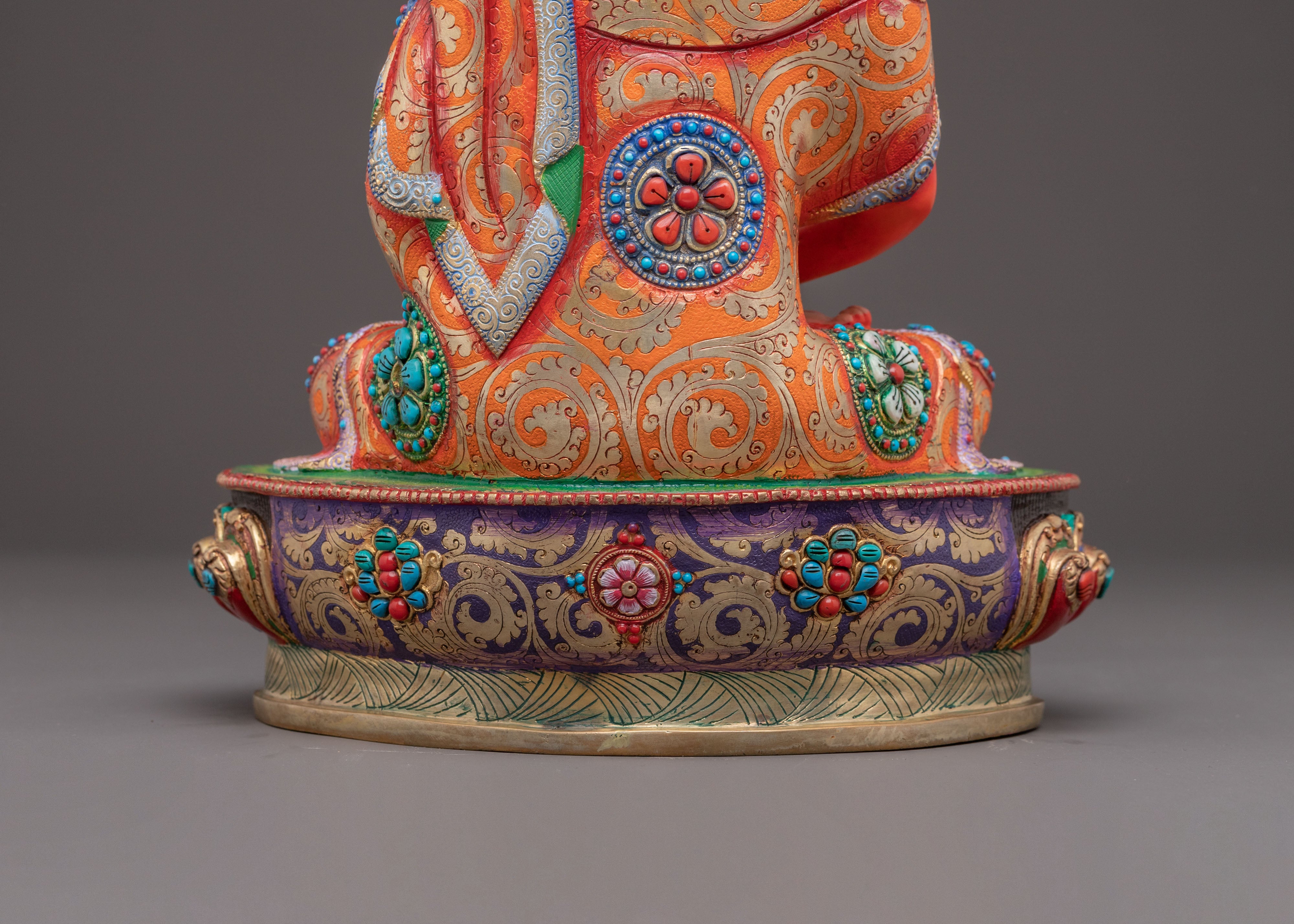 Handcrafted Amitabha Buddha Copper Statue