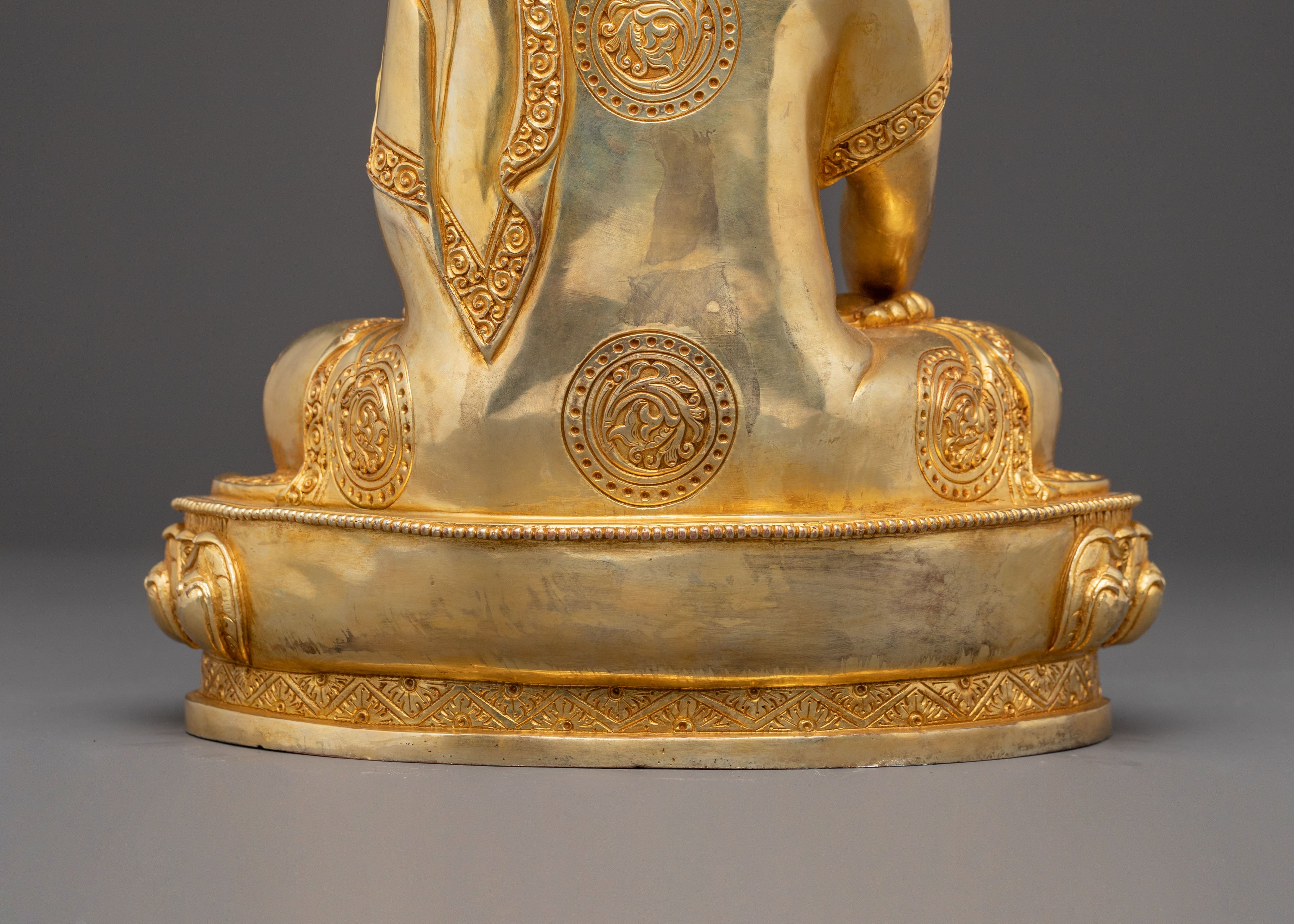 Handcrafted Enlightened Buddha Shakyamuni Statue