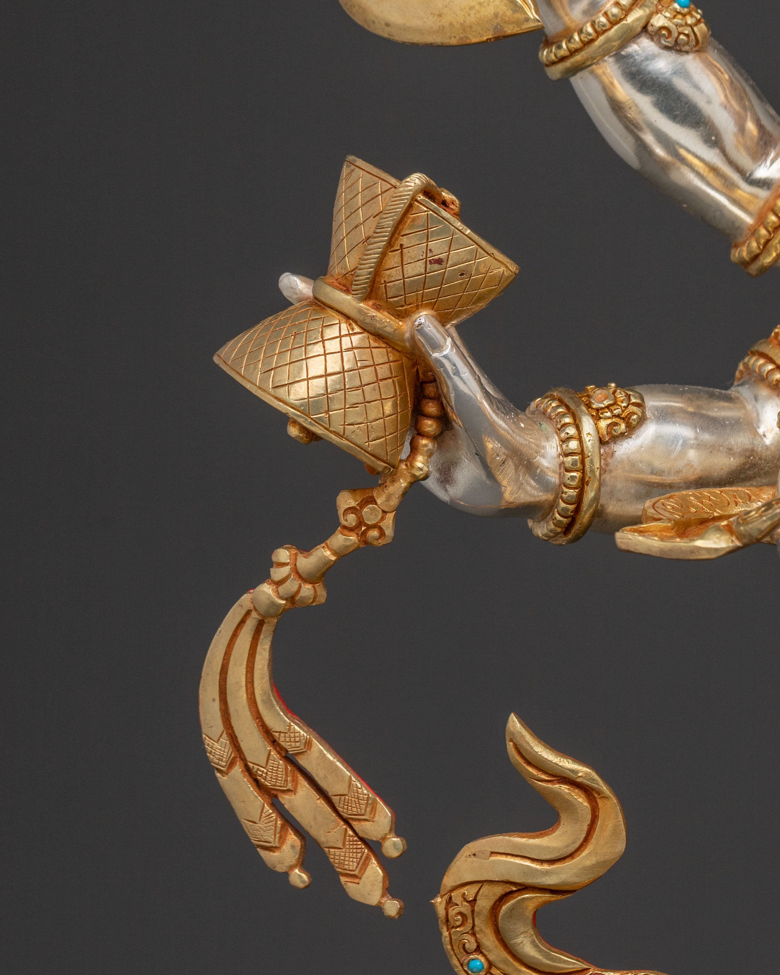 White Mahakala Statue Protector of Prosperity