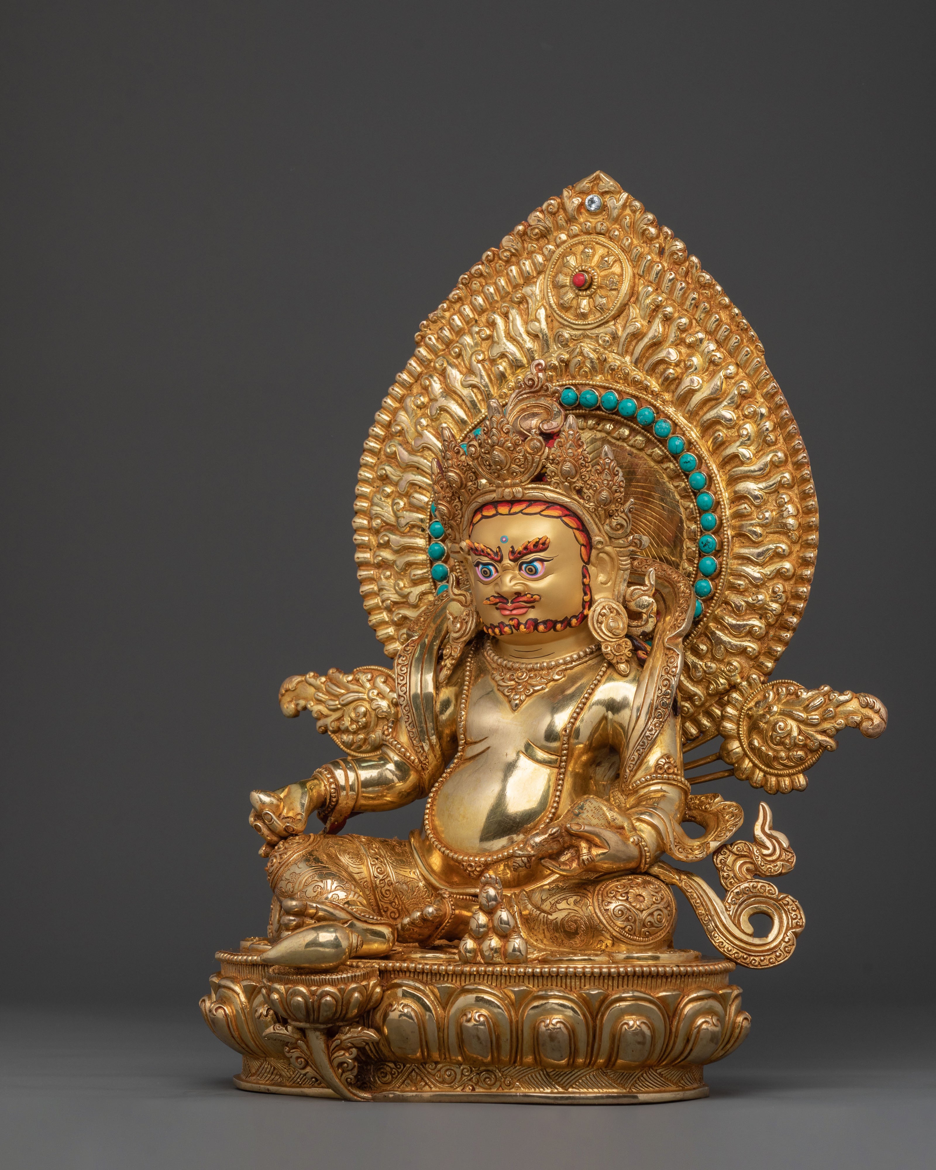 Dzambhala Statue: The Golden God of Wealth