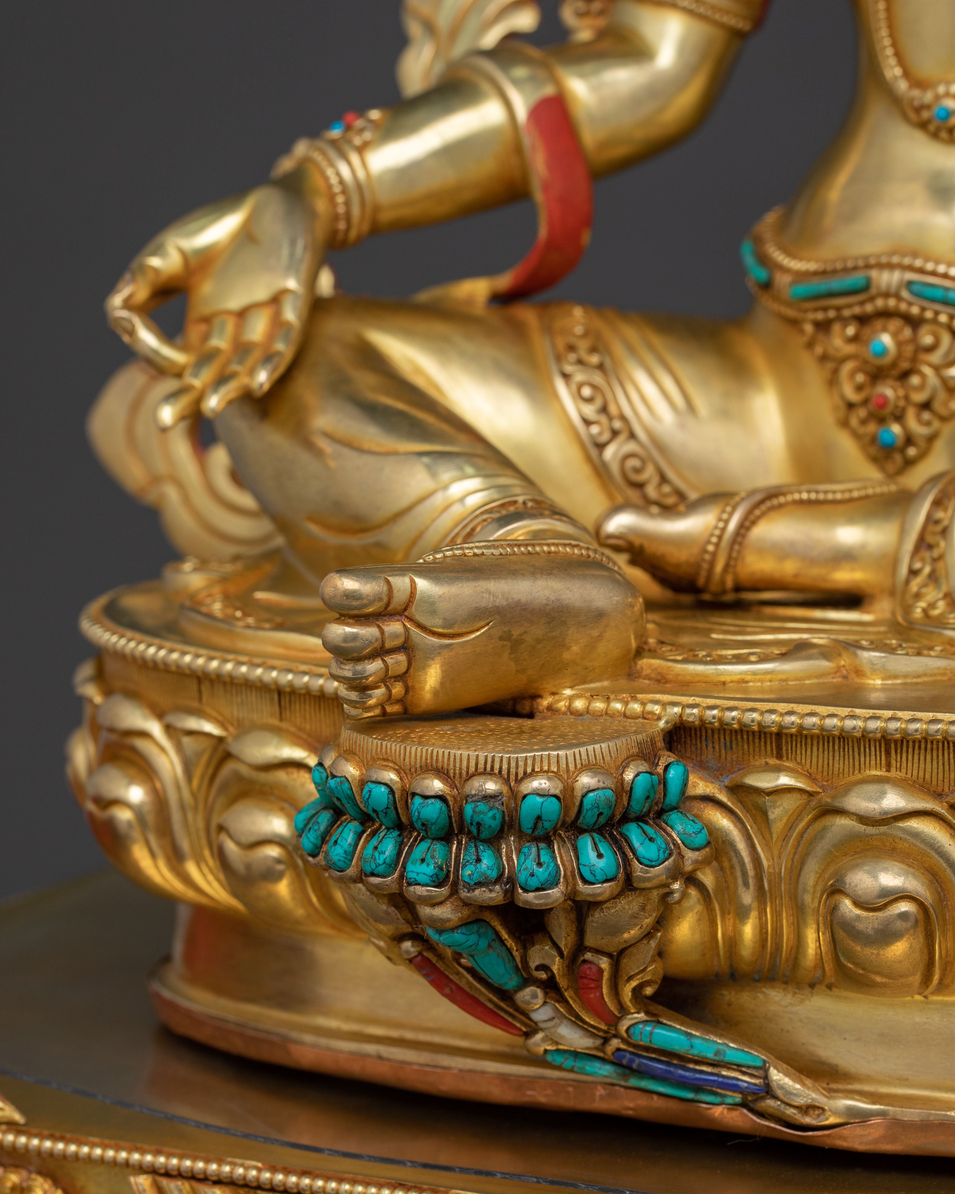 Green Tara Sacred Himalayan Statue | Buddhist Altar Decor