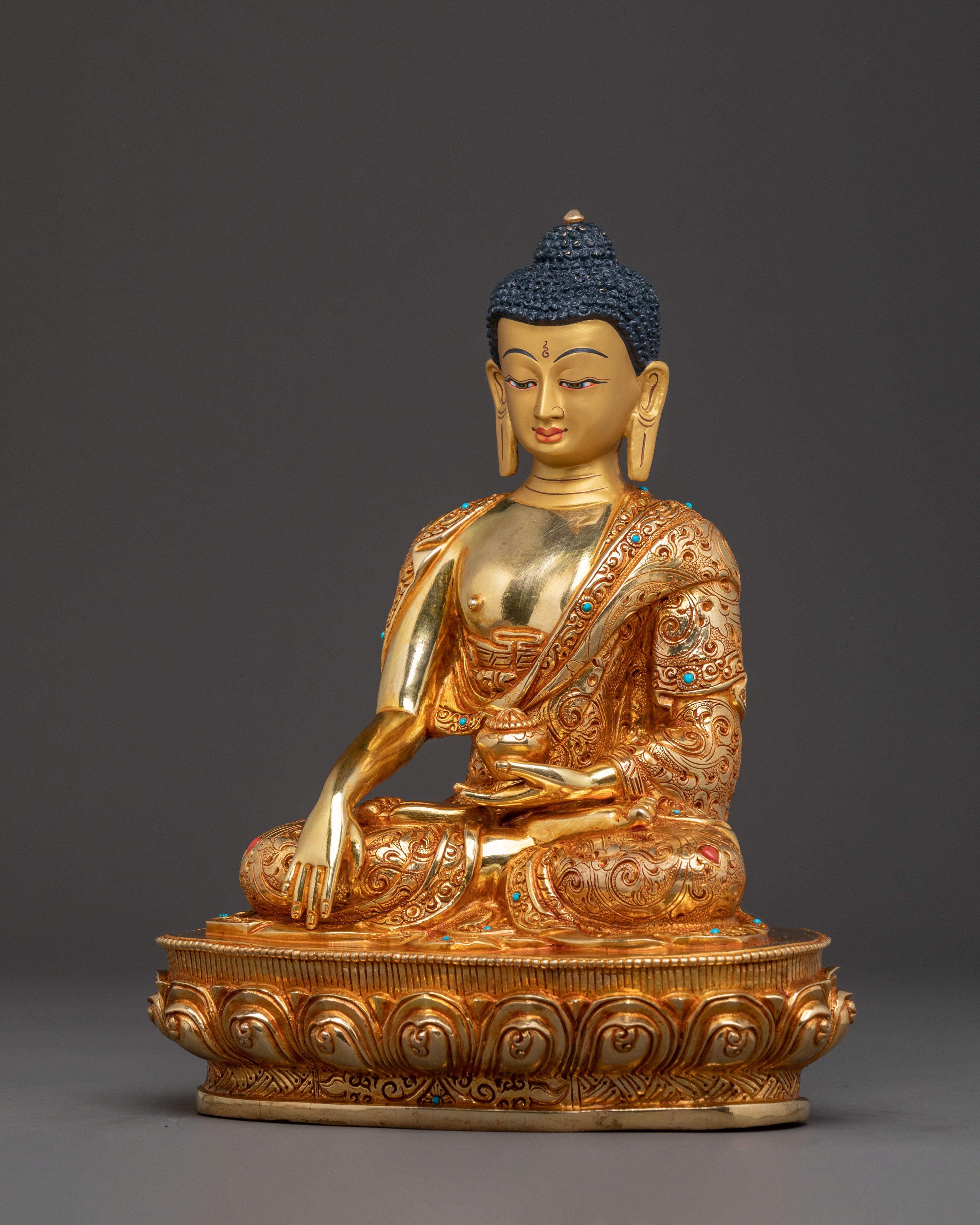Shakyamuni Buddha Traditional Golden Statue