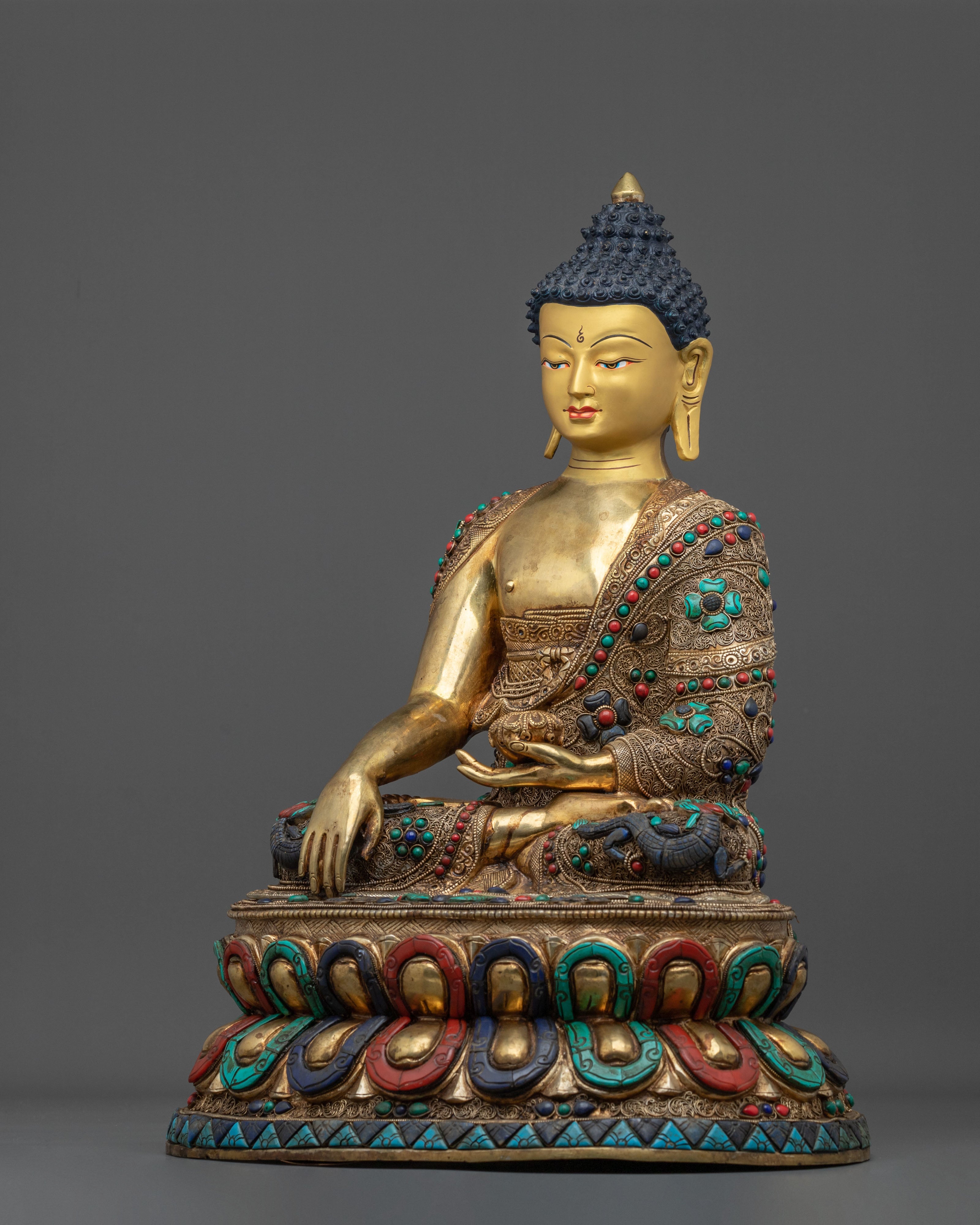 Shakya Thubpa Shakyamuni Statue | Tibetan Buddhist Buddha Sculpture