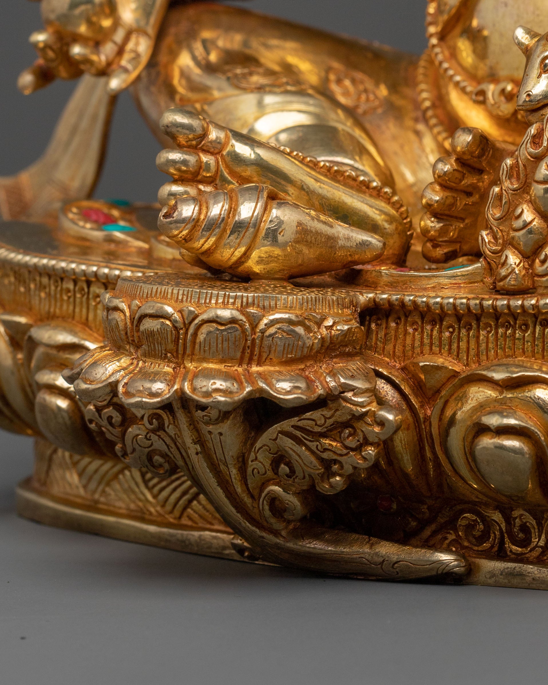 Wealth God Dzambhala Sacred Sculpture | Buddhist God of Prosperity