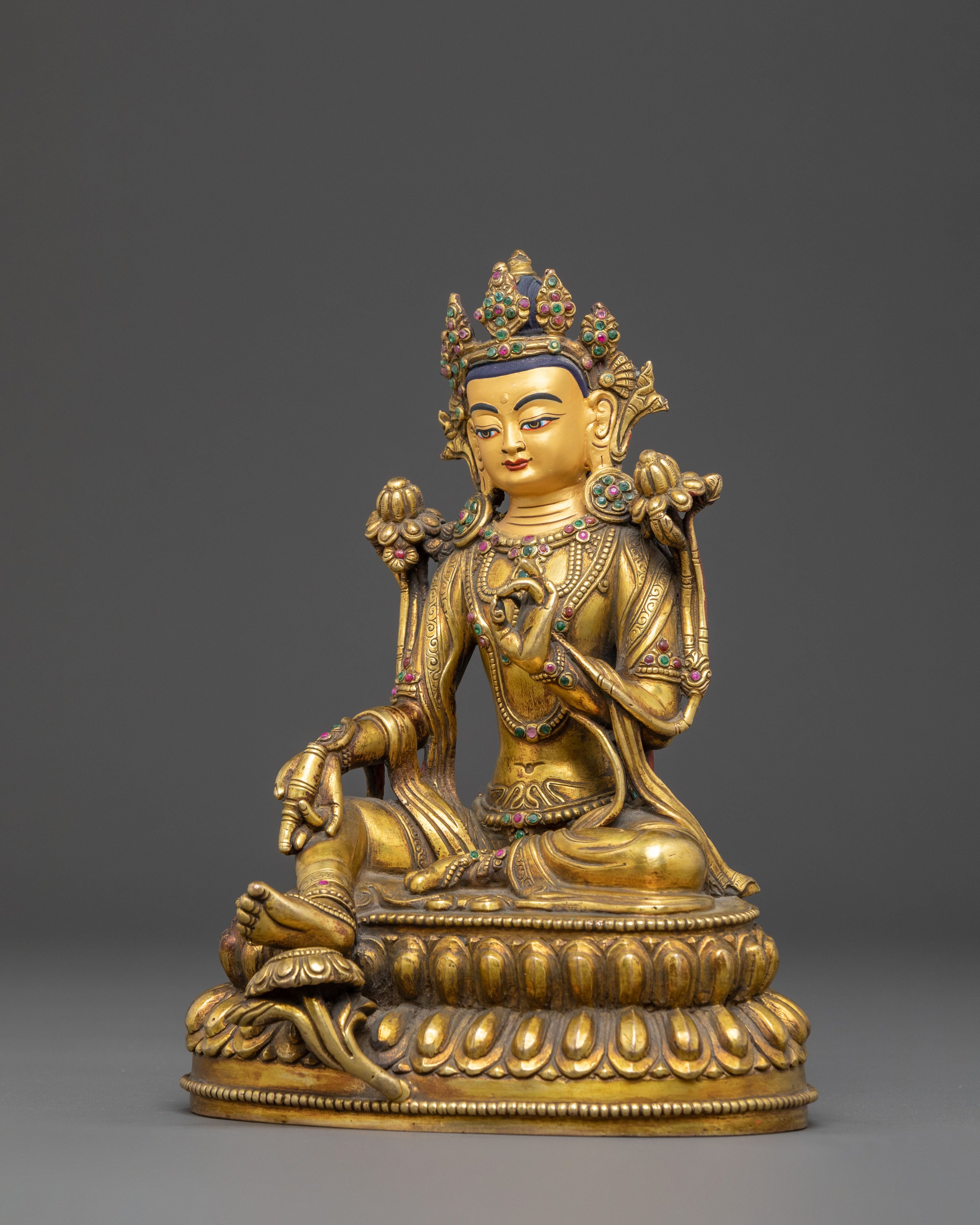 Green Tara Handmade Statue: Mother of All Buddhas