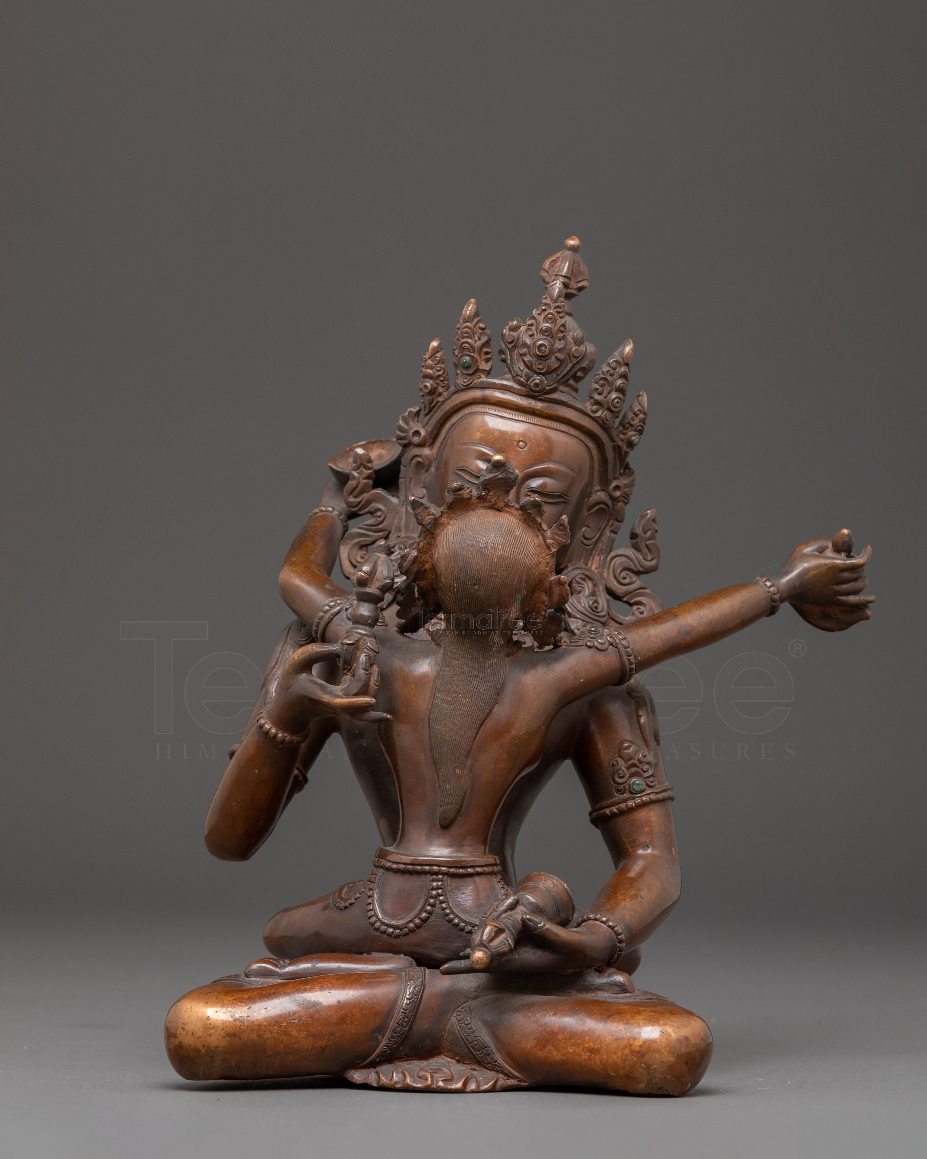 Handmade Sacred Vajrasattva with Consort Statue