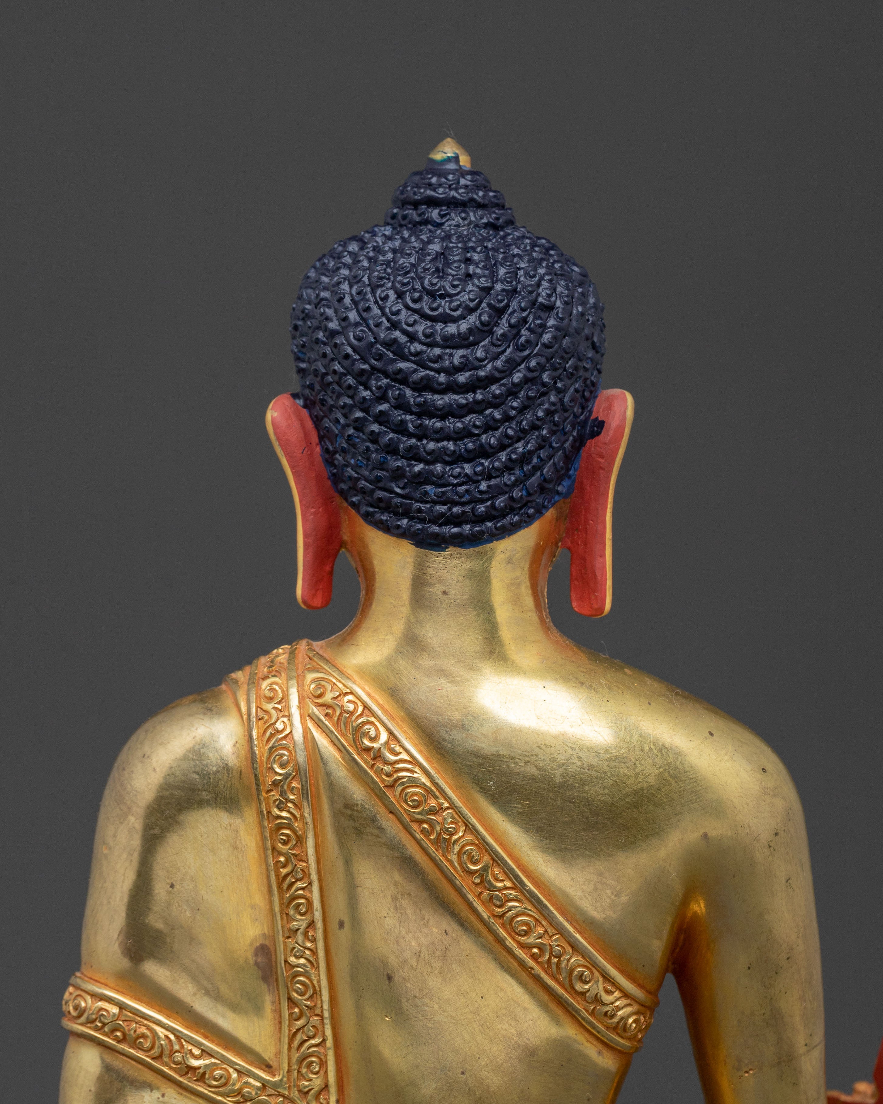 Medicine Buddha Statue | 24k Gold Gilded Serenity