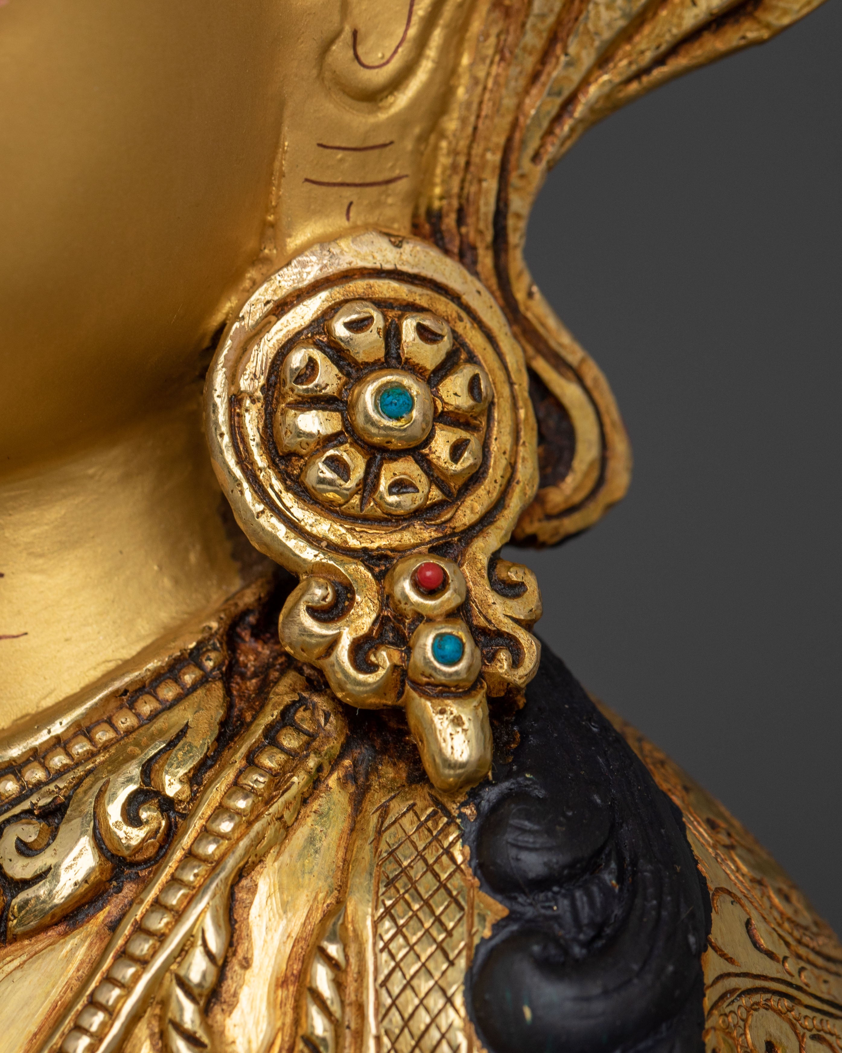 Handmade Six Bodhisattva Statue Set | 24K Gold Gilded Sacred Sculpture