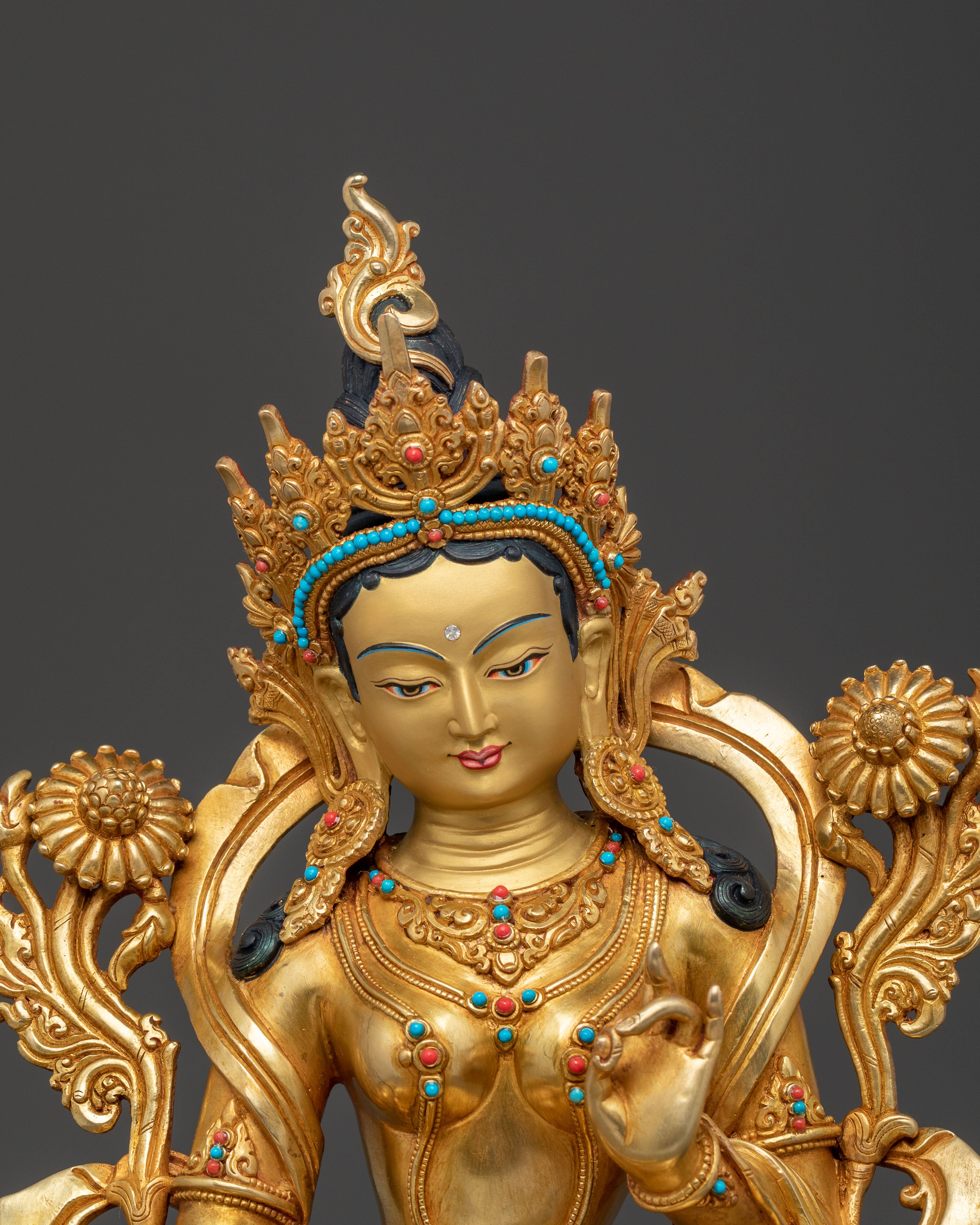 Green Tara Mother Figure: Buddhist Statue