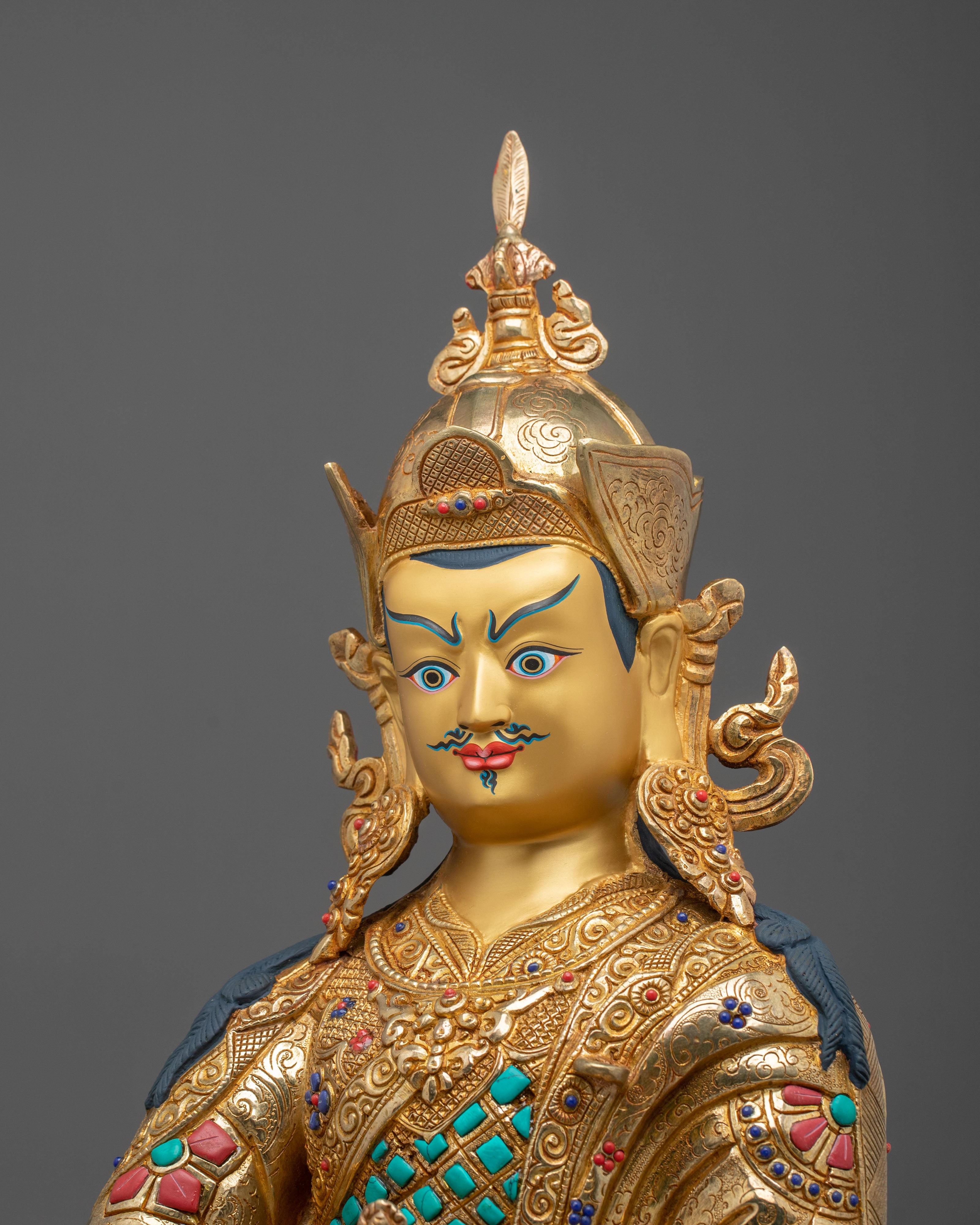 Padmasambhava Sacred Sculpture: Buddhist Decor
