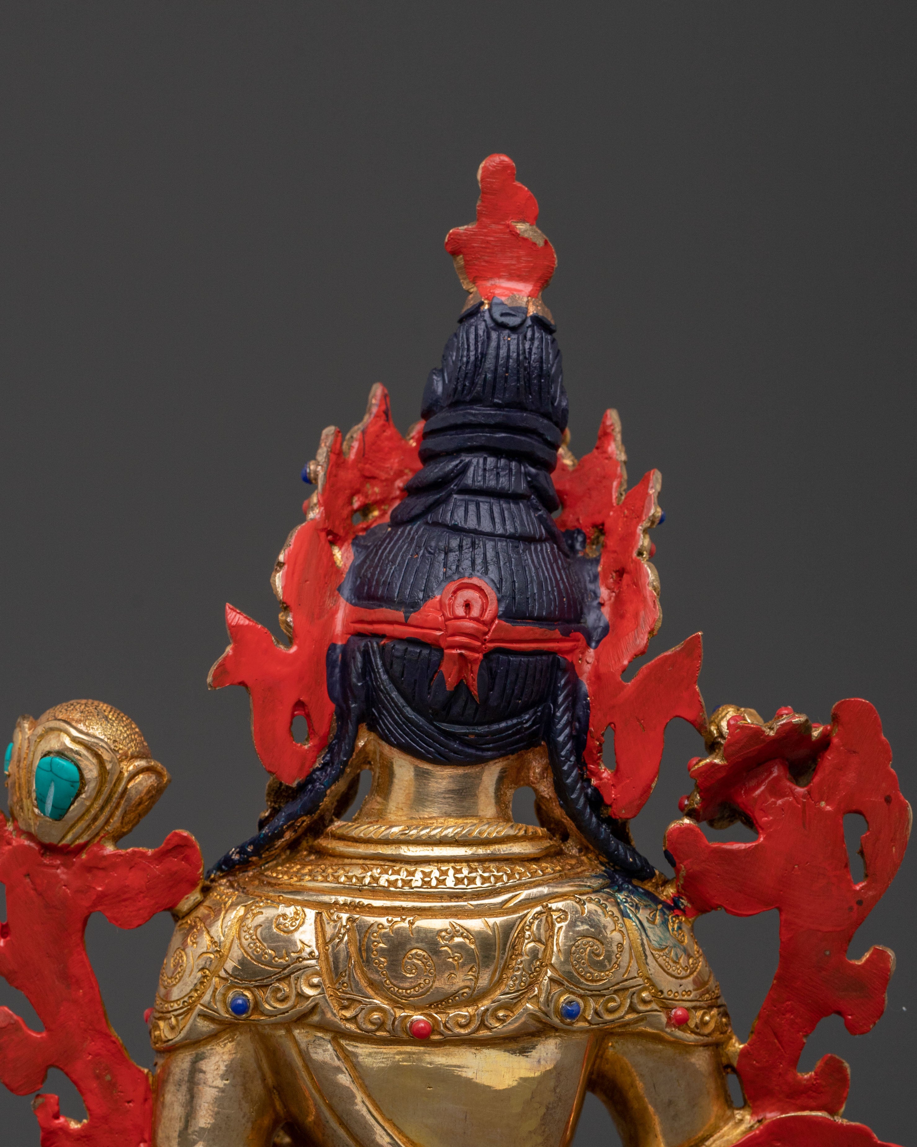 Green Tara: 24K Gold Gilded Healing Statue