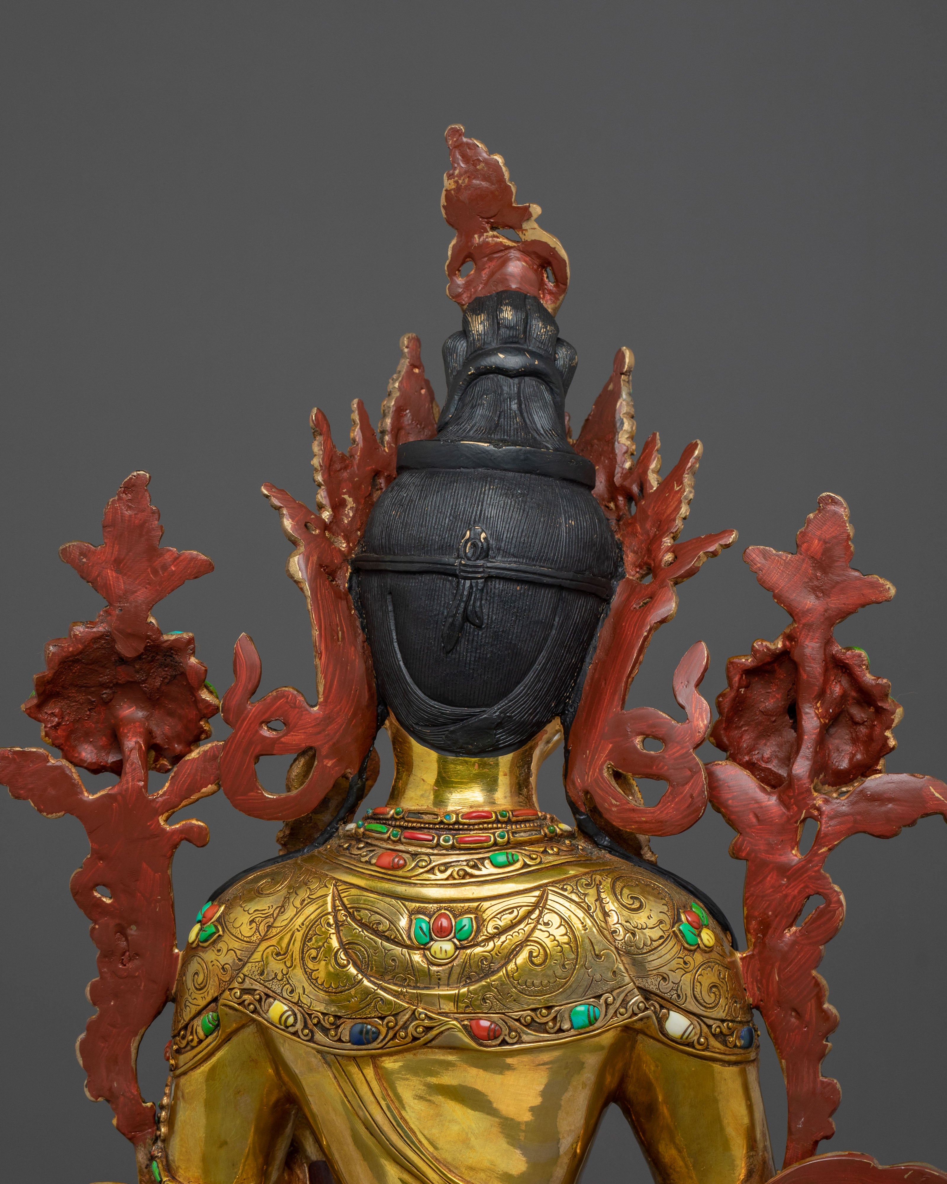 Tibetan Buddhist Goddess White Tara Statue | Longevity Deity Sculpture