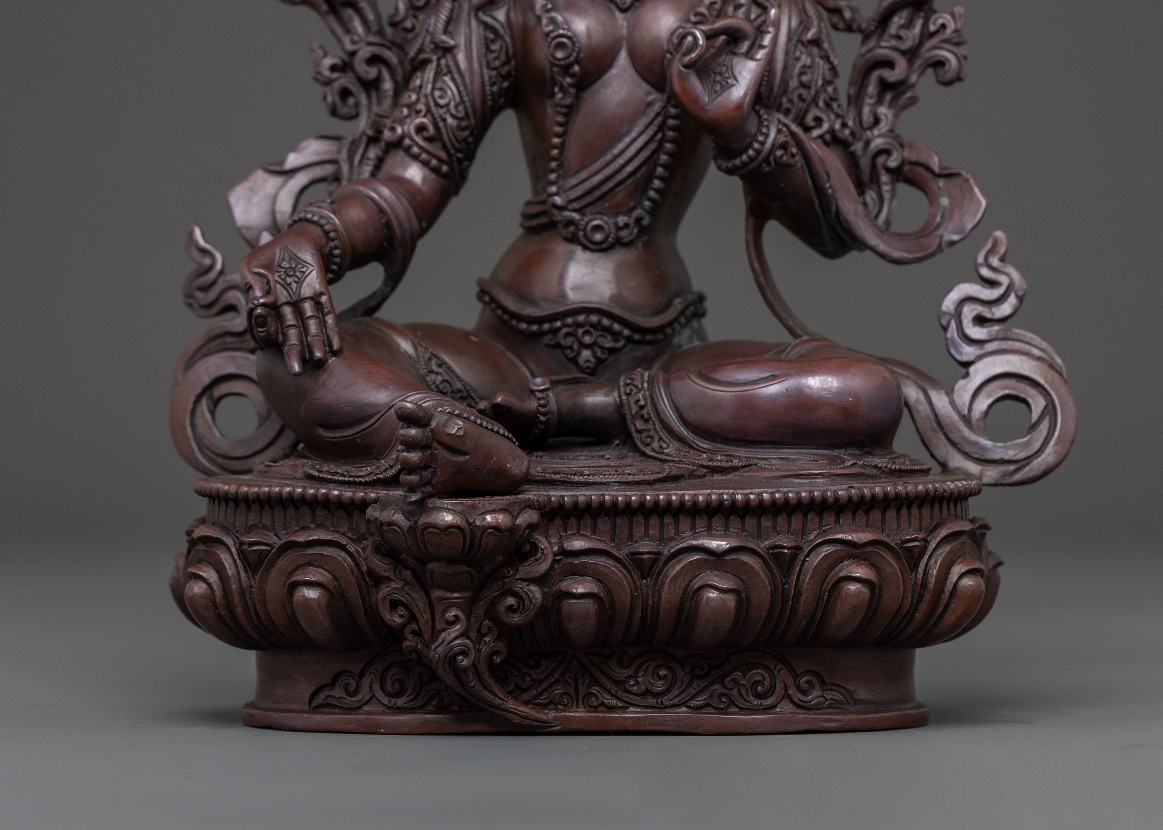 Green Tara Protector Figurine | Goddess of Compassion