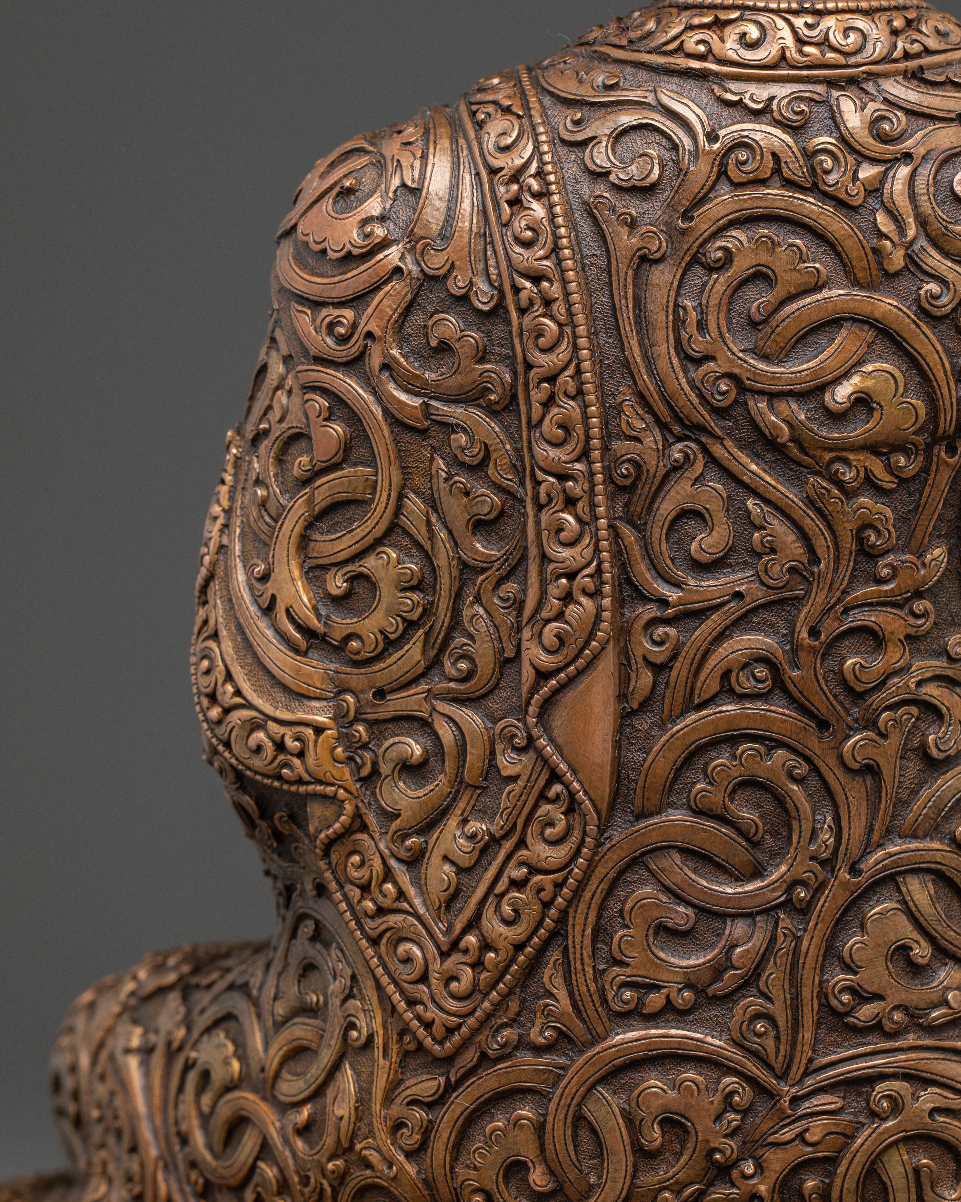 Shakyamuni Buddha Statue for Decor – Oxidized Copper Art