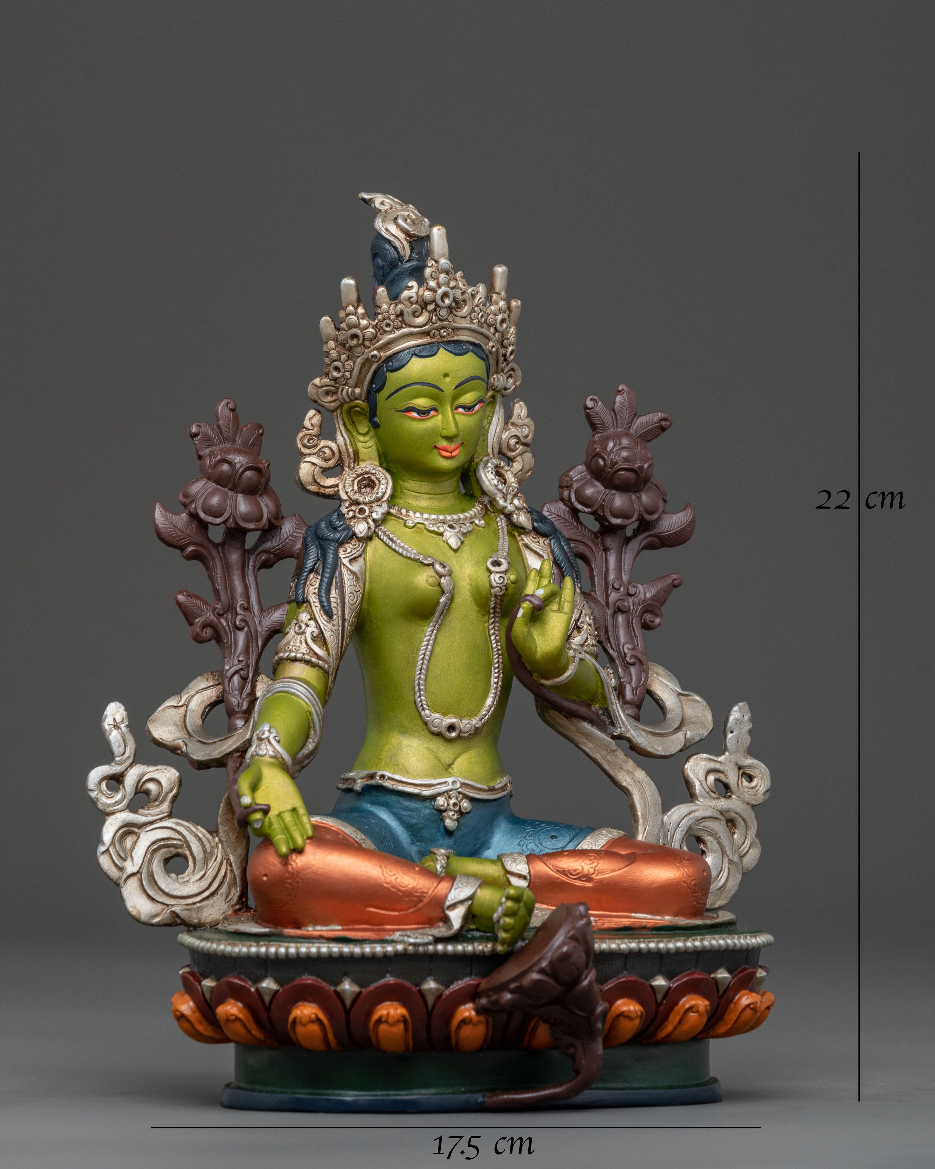 Handcrafted Green Tara Statue | Spiritual Icon