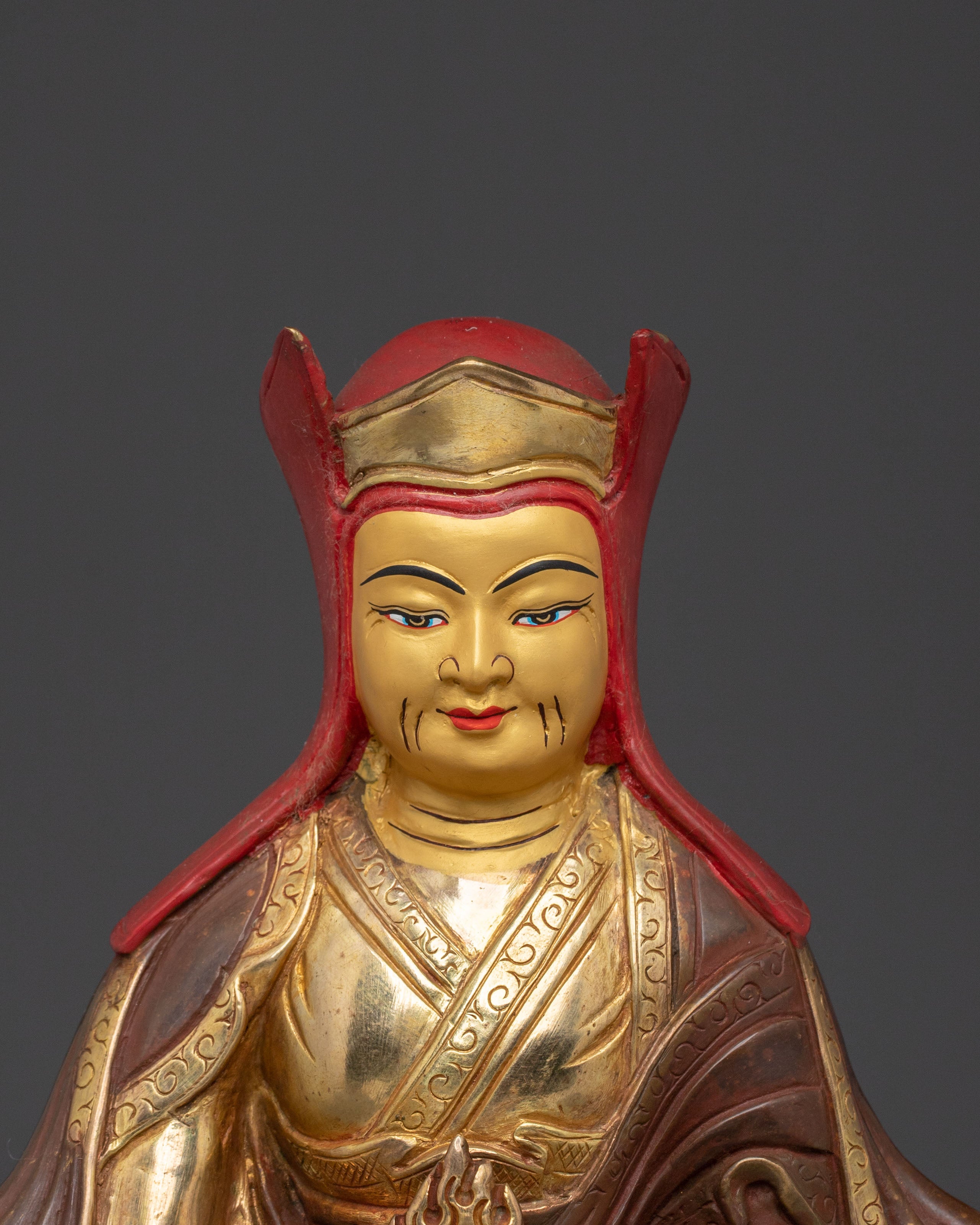 Handcrafted Gampopa Statue | Buddhist Master