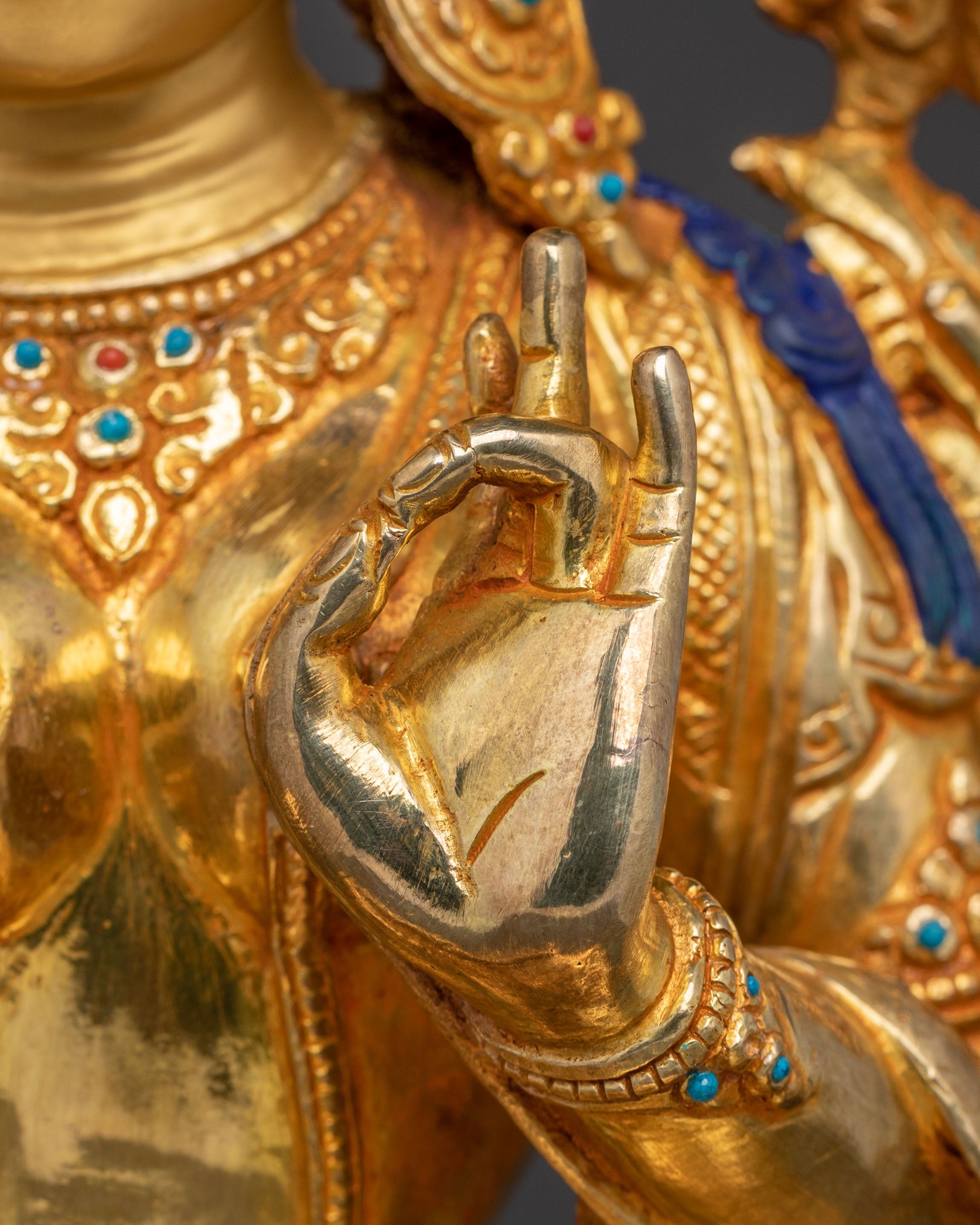 Handcrafted Green Tara Blessing Statue