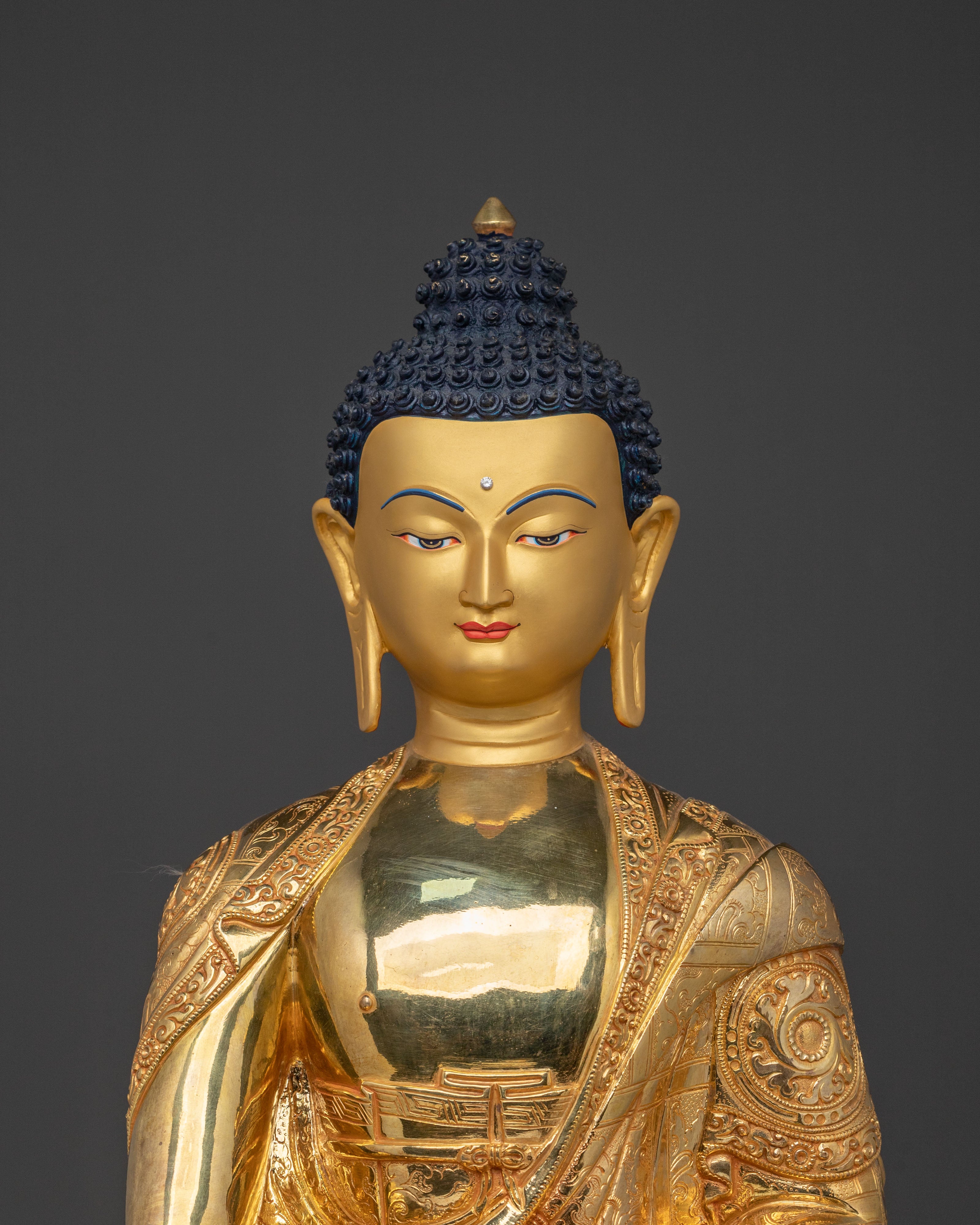 Shakyamuni Buddha Statue with Disciples | Altar Home Decor