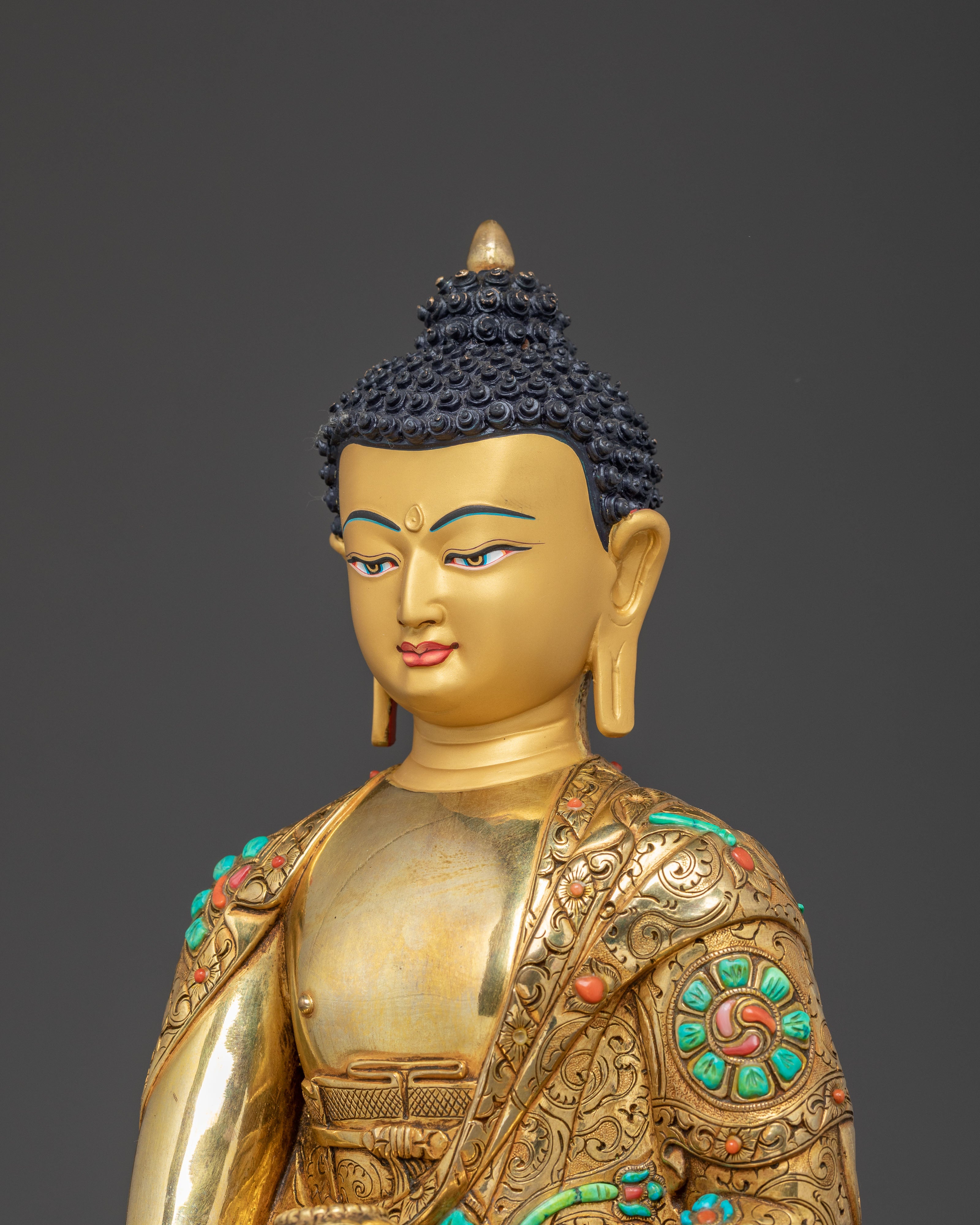 Handcrafted Golden Statue of Shakyamuni Buddha | Founder of Buddhism