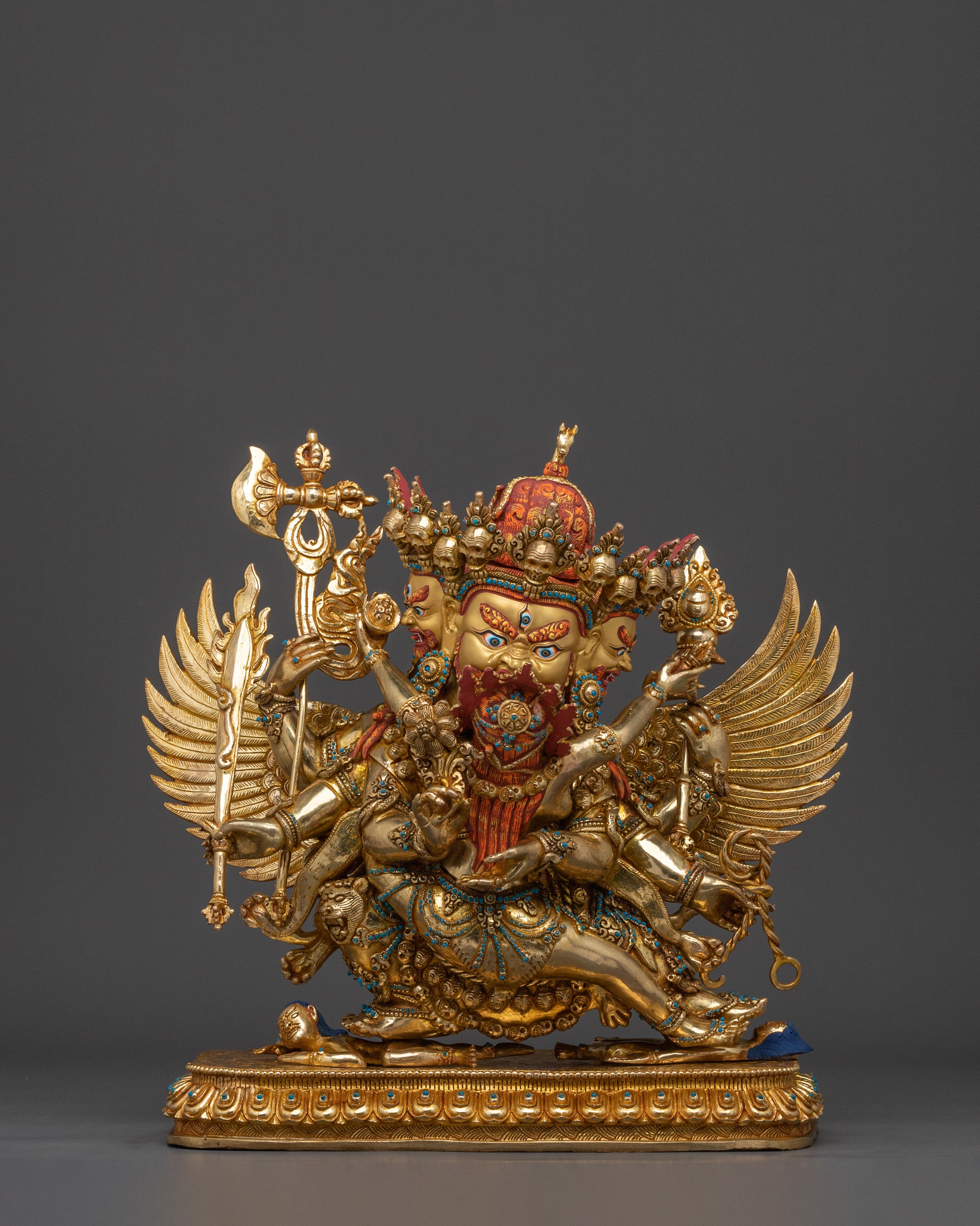 Hayagriva Wrathful Deity Statue | Handmade Tibetan Himalayan Altar