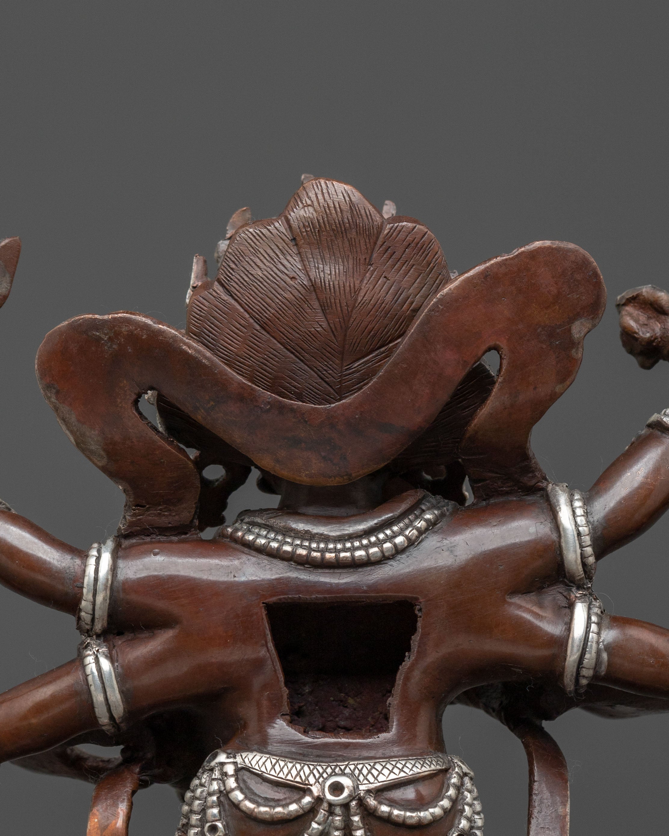 White Mahakala Sacred Statue | Protector Figure