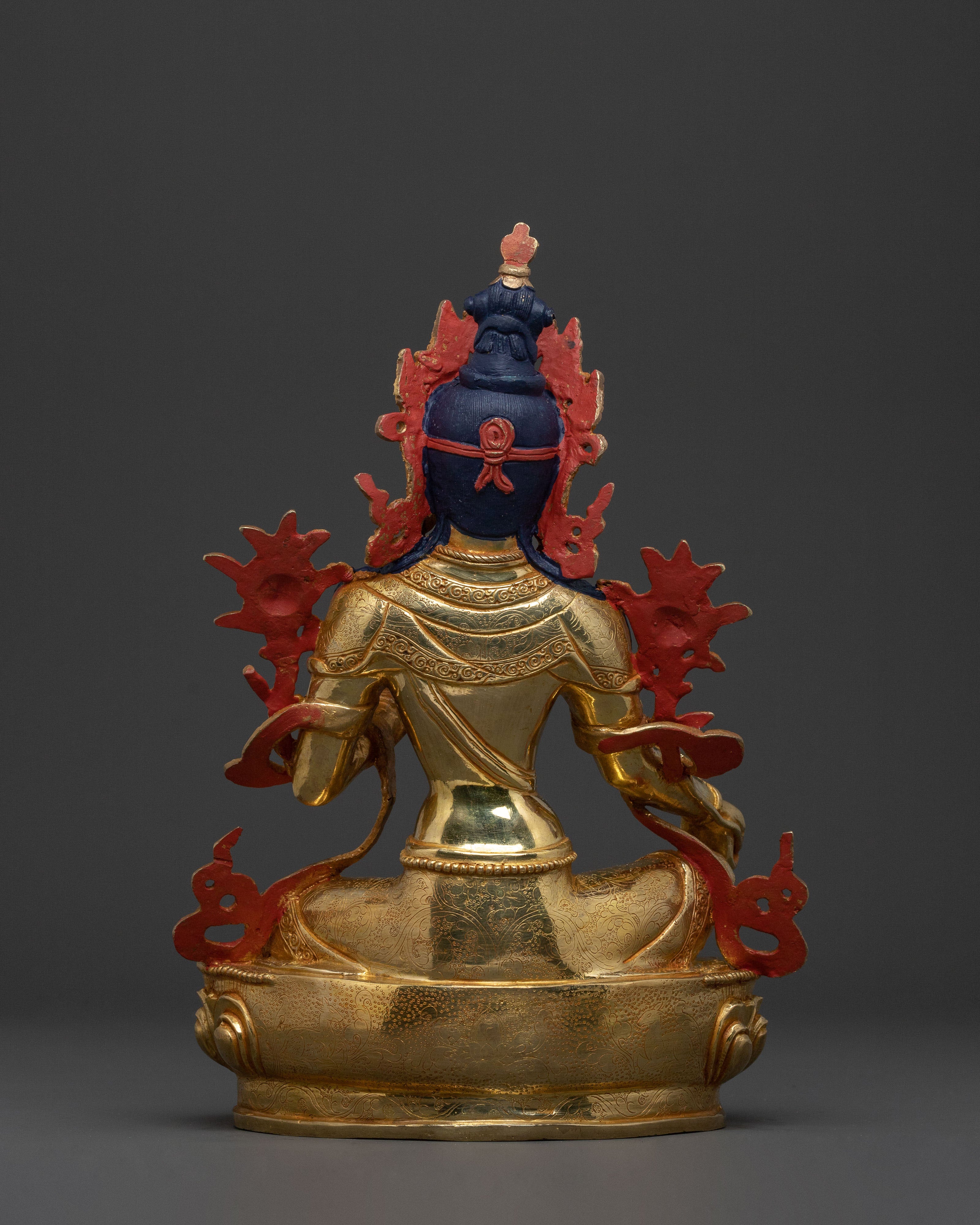 Handcrafted Green Tara Compassion Goddess Statue