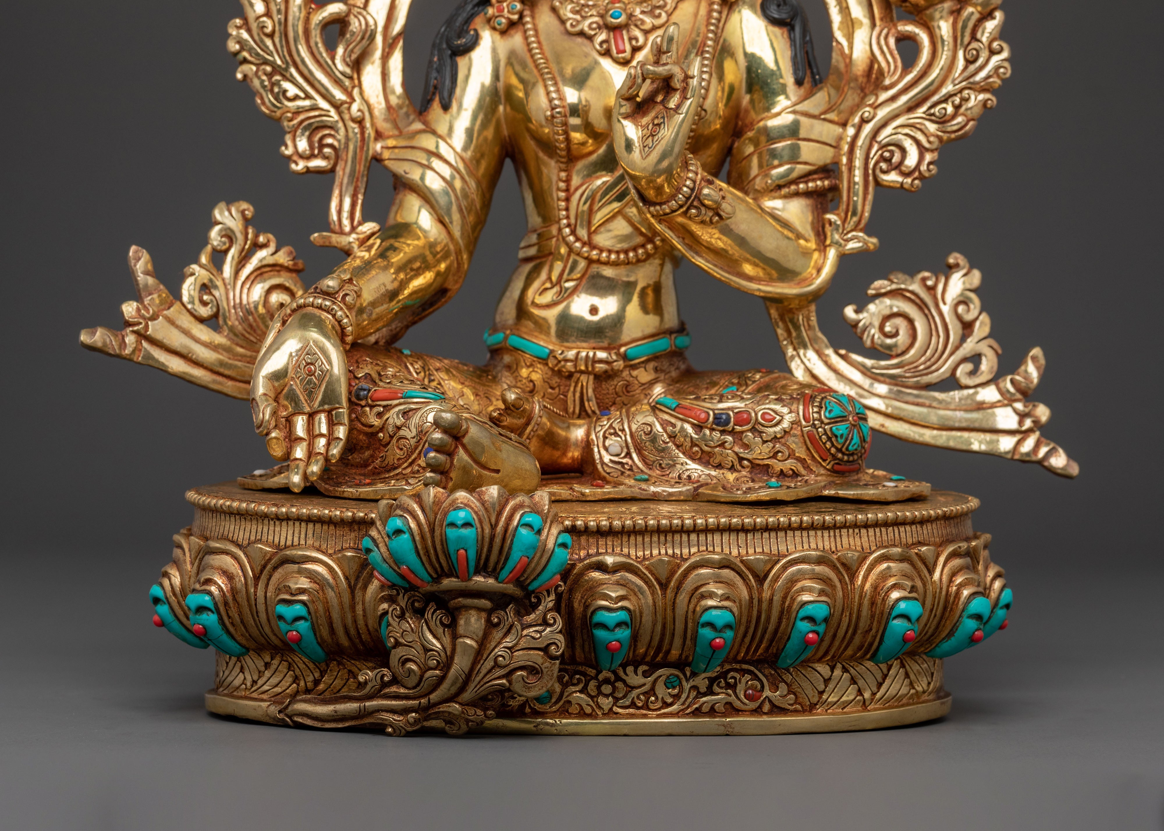 Green Tara Himalayan Buddhist Statue