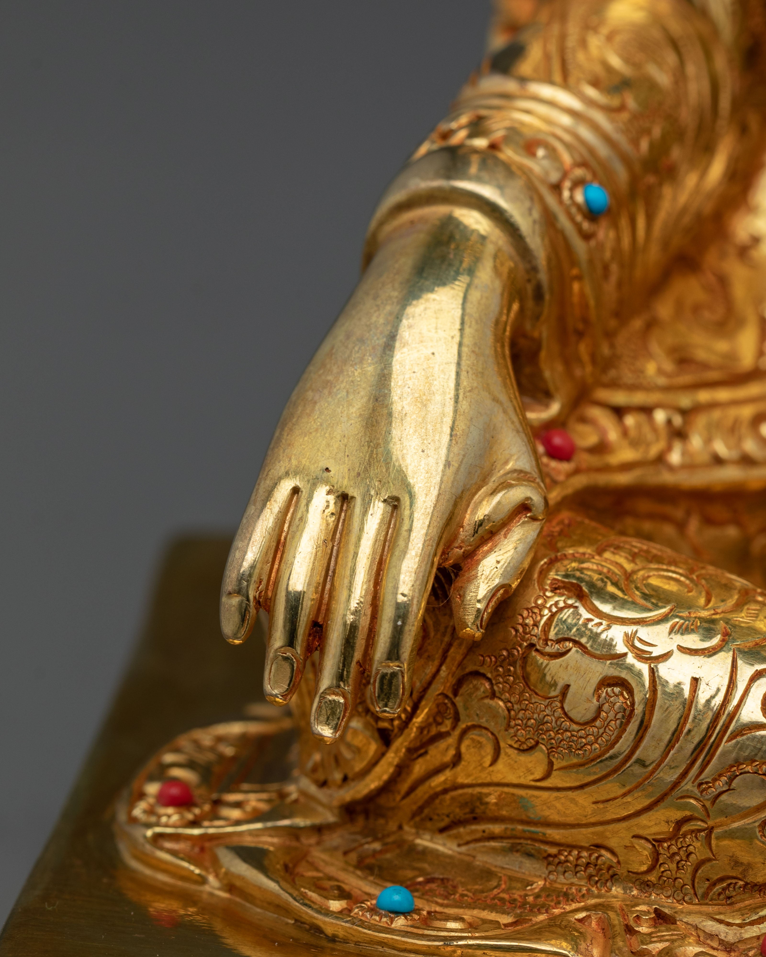 Trisong Detsen Golden Statue | Dharma Patron