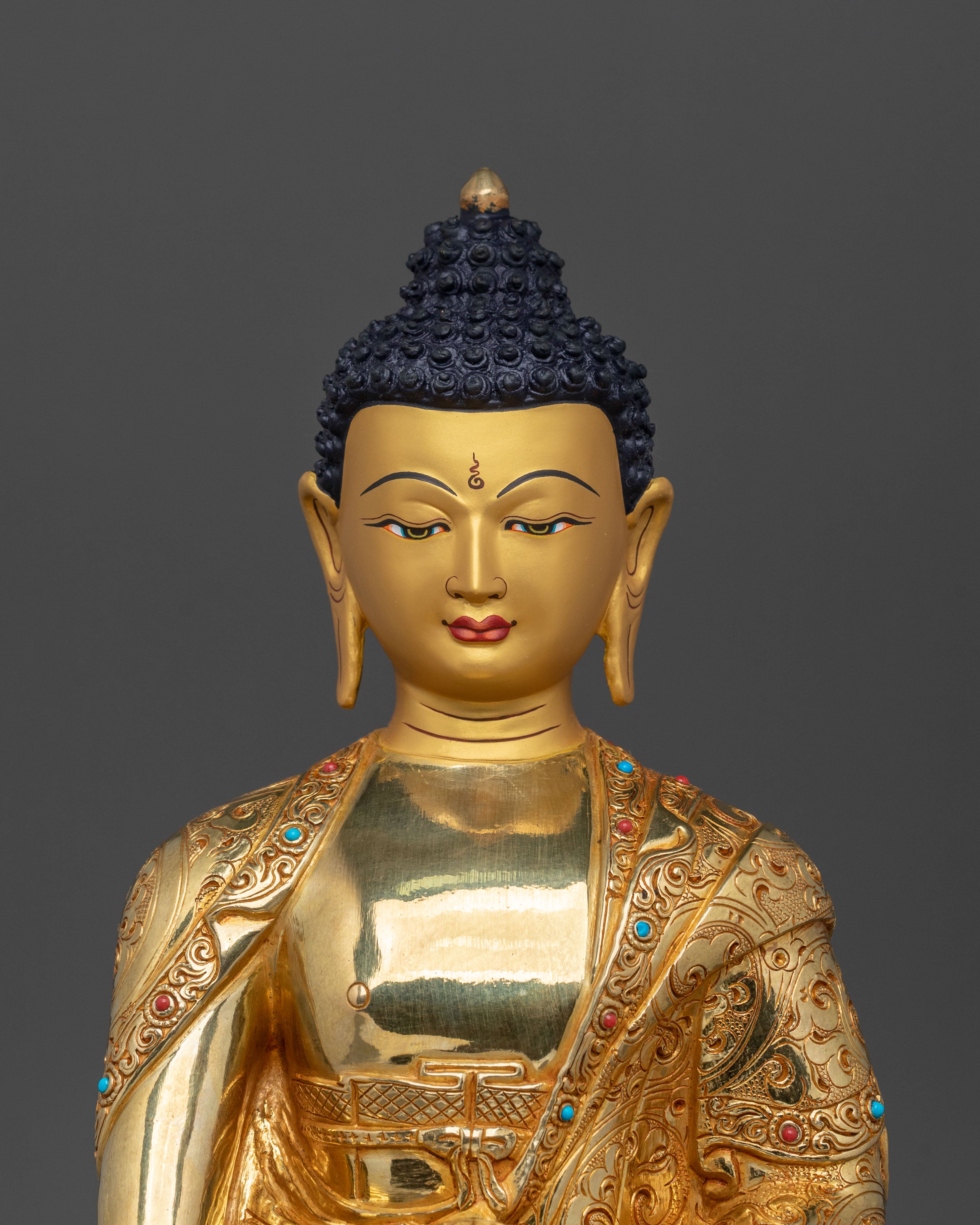 A Traditional Tibetan Shakyamuni Buddha Statue