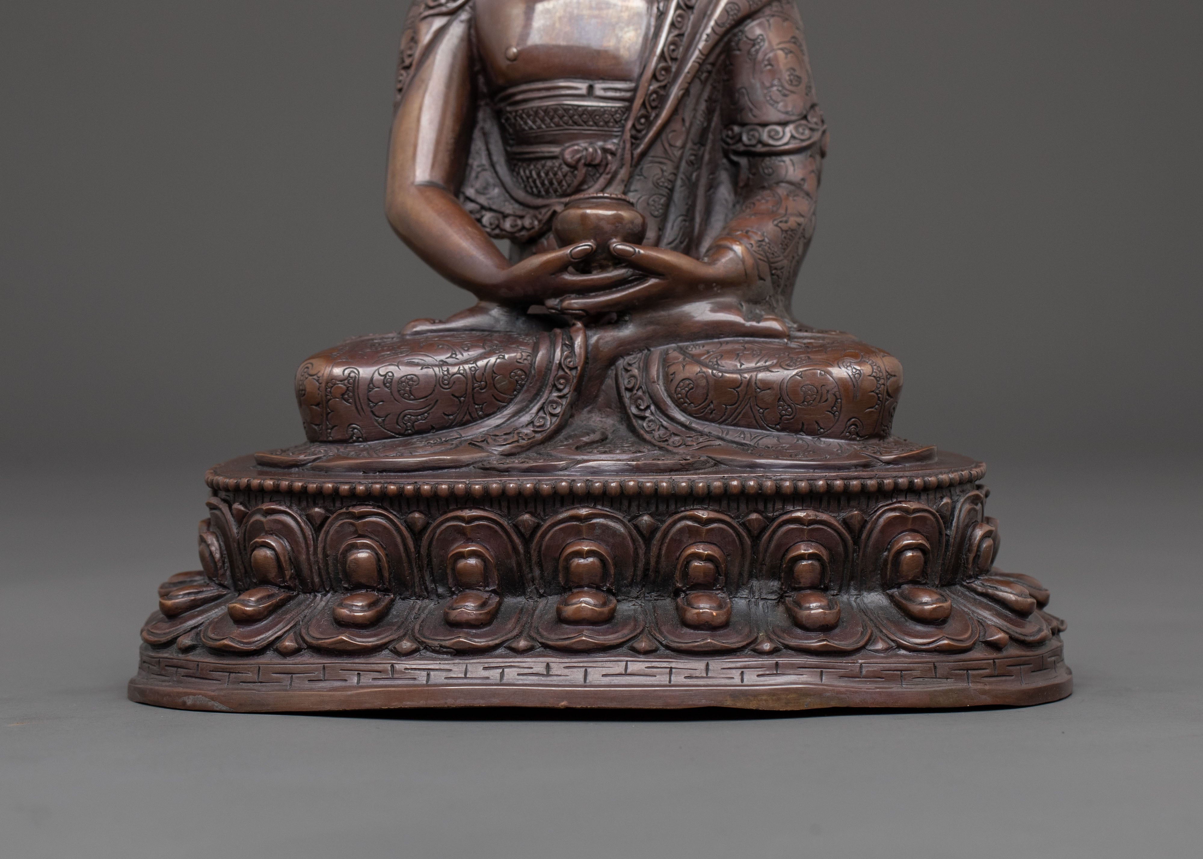 Five Buddha Family Sacred Statue Set | Oxidized Copper