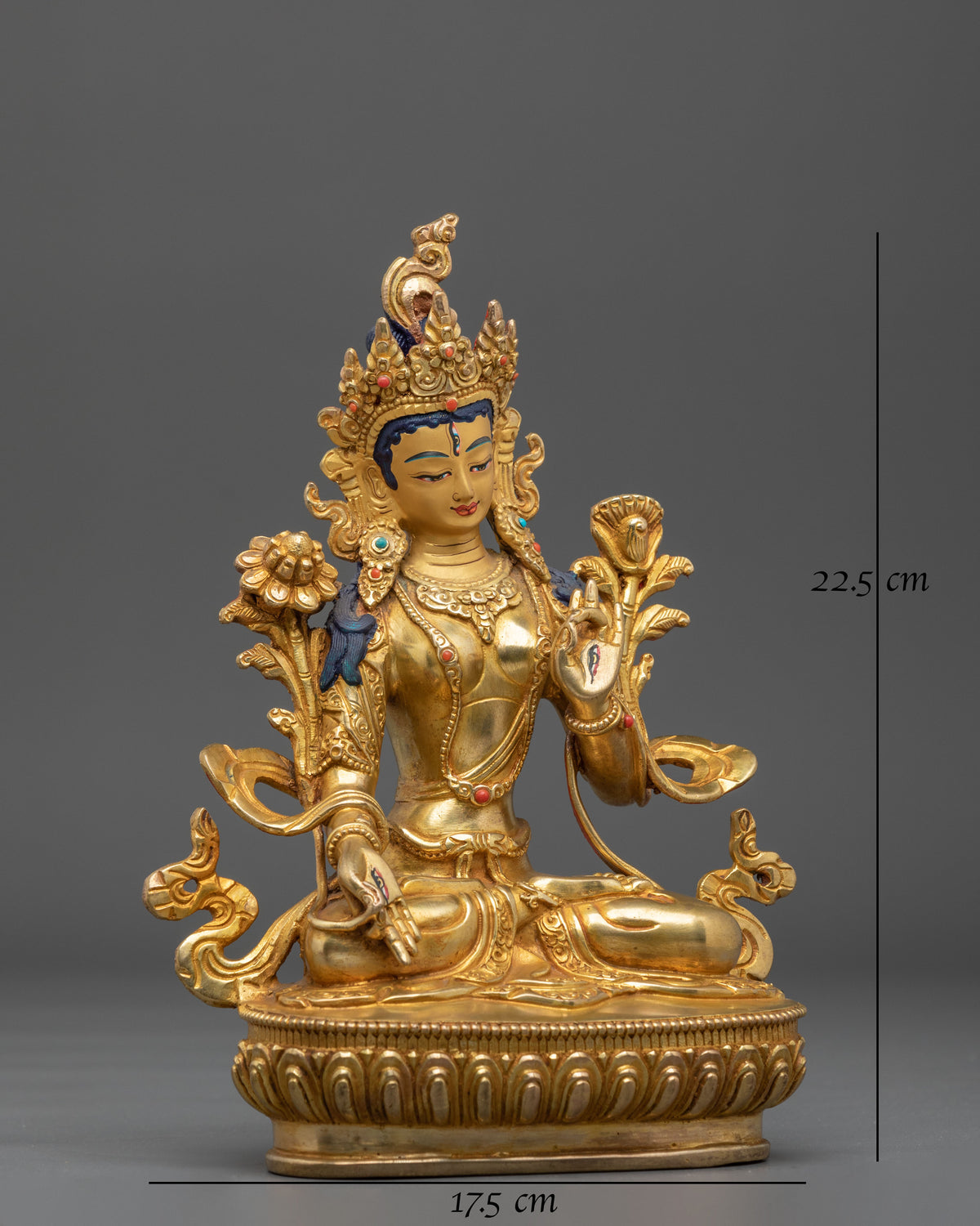 White Tara Compassionate Goddess Statue | Buddhist Altar Figure